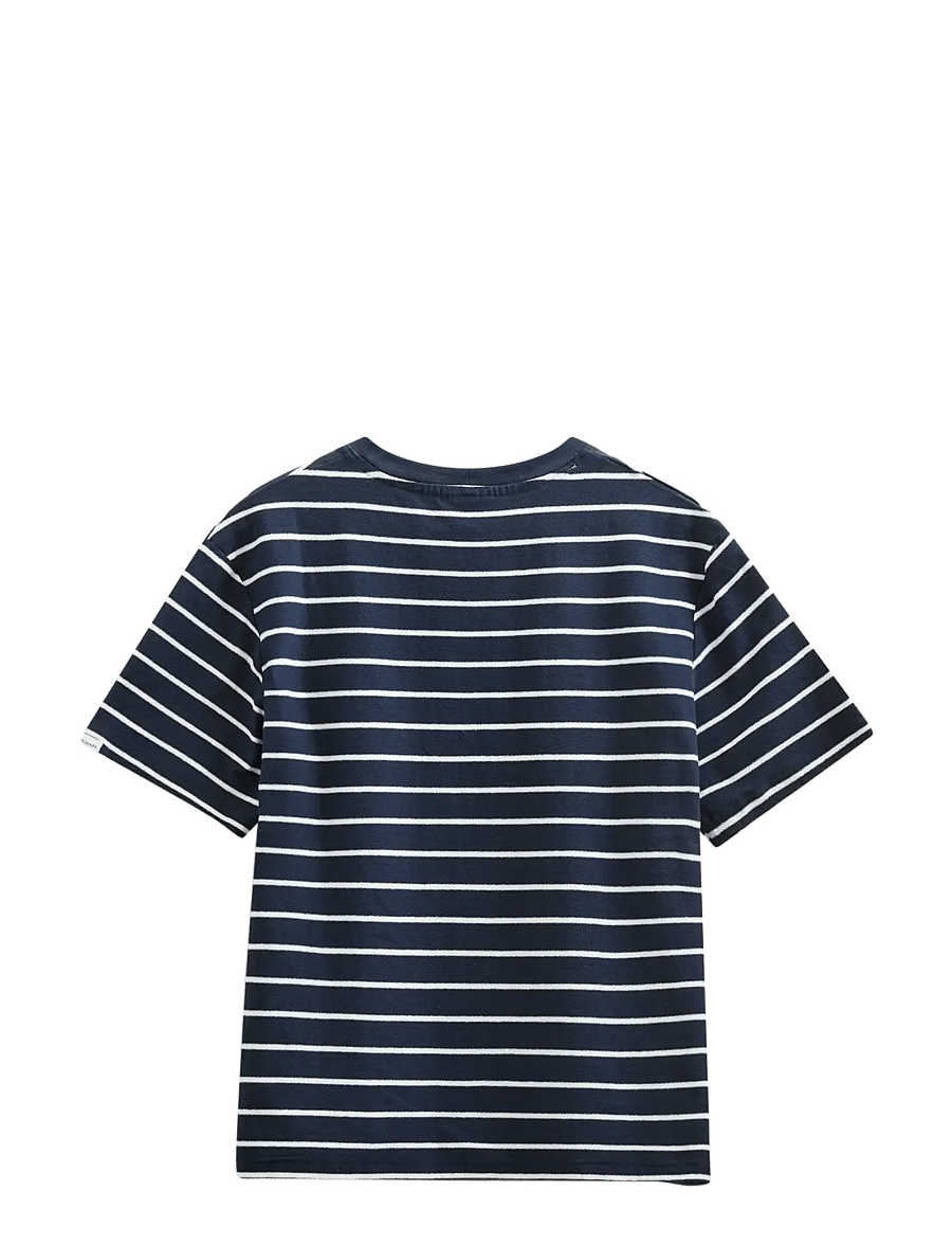 Anerkjendt - AKVILLADS STRUCTURE STRIPE SS TEE - lühikeste varrukatega t-särgid - sky captain - 2