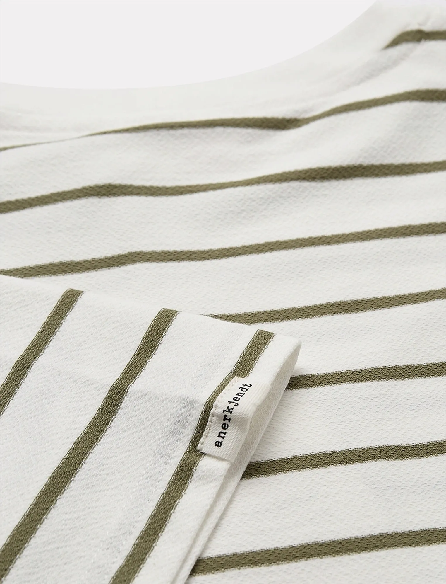 Anerkjendt - AKVILLADS STRUCTURE STRIPE SS TEE - stutterma bolir - tofu - 2