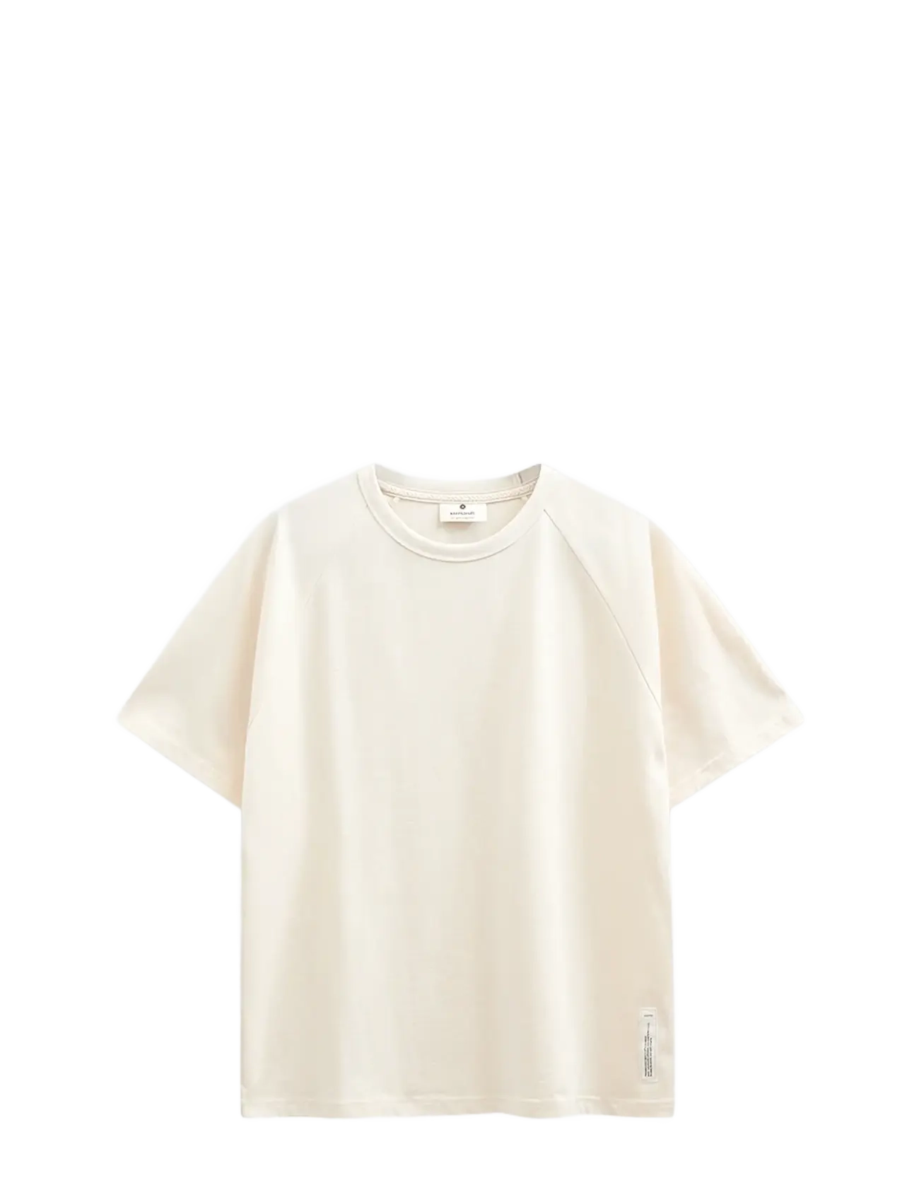 Anerkjendt - AKVILLADS UNDYED SS TEE - kortærmede t-shirts - tofu - 0