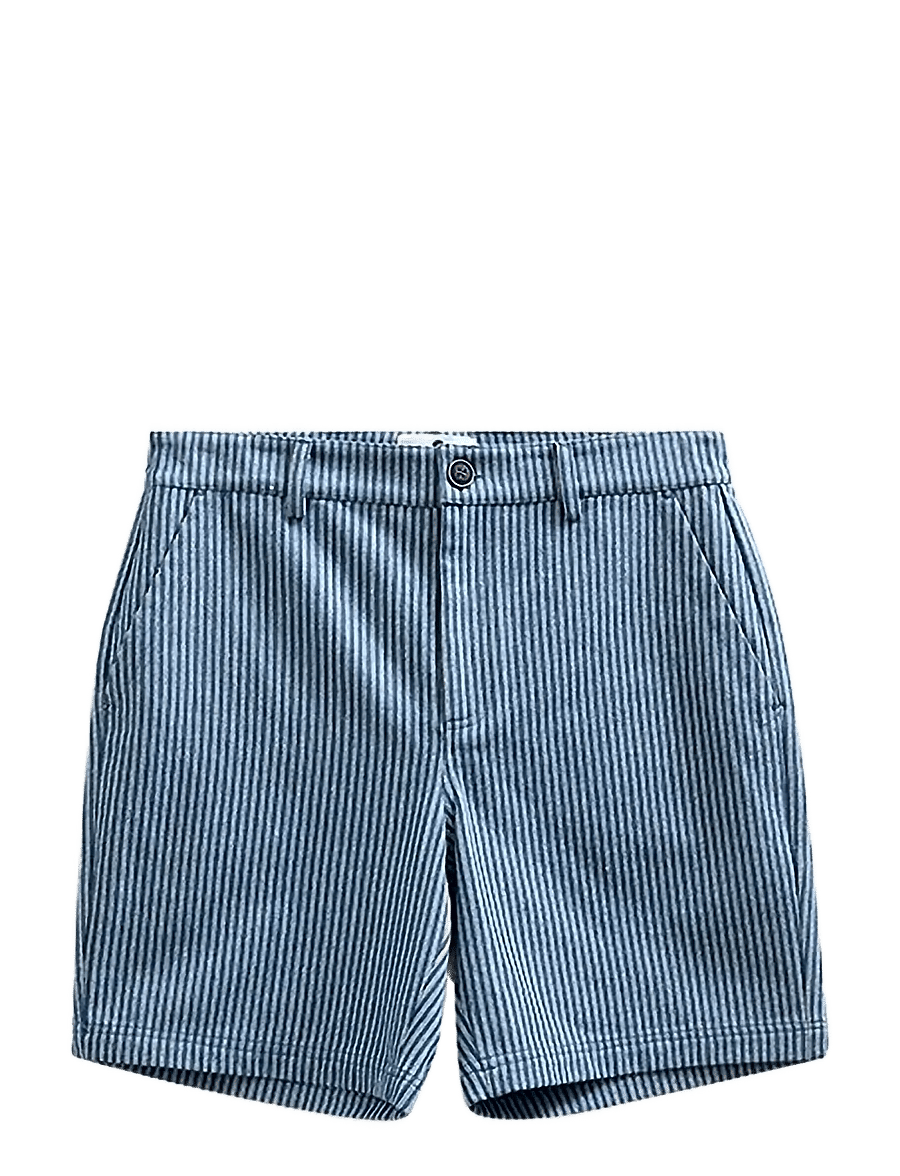 Anerkjendt - AKJAN STRIPE SHORTS - vabaaja lühikesed püksid - sky captain - 1