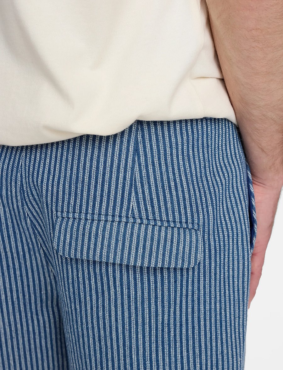 Anerkjendt - AKJAN STRIPE SHORTS - vabaaja lühikesed püksid - sky captain - 0