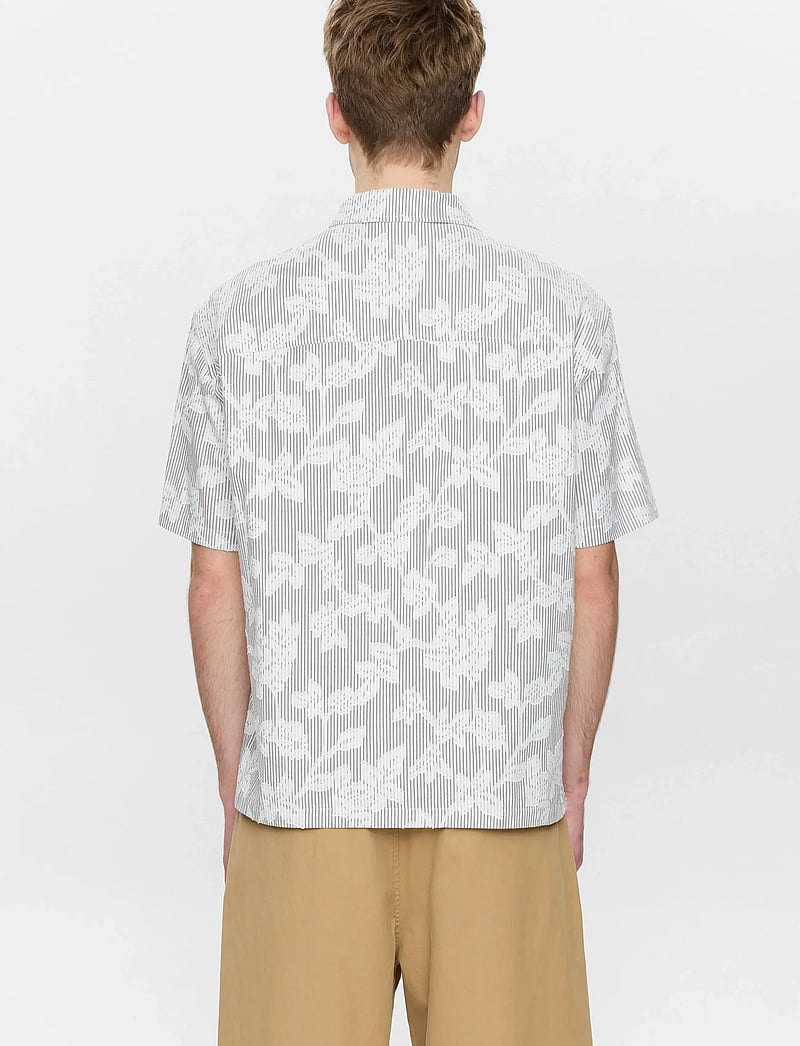 Anerkjendt - AKOTTO JACQ SS SHIRT - kortærmede skjorter - caviar - 4