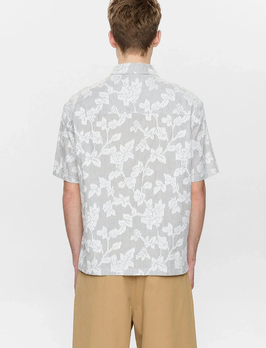 Anerkjendt - AKOTTO JACQ SS SHIRT - kortærmede skjorter - caviar - 4