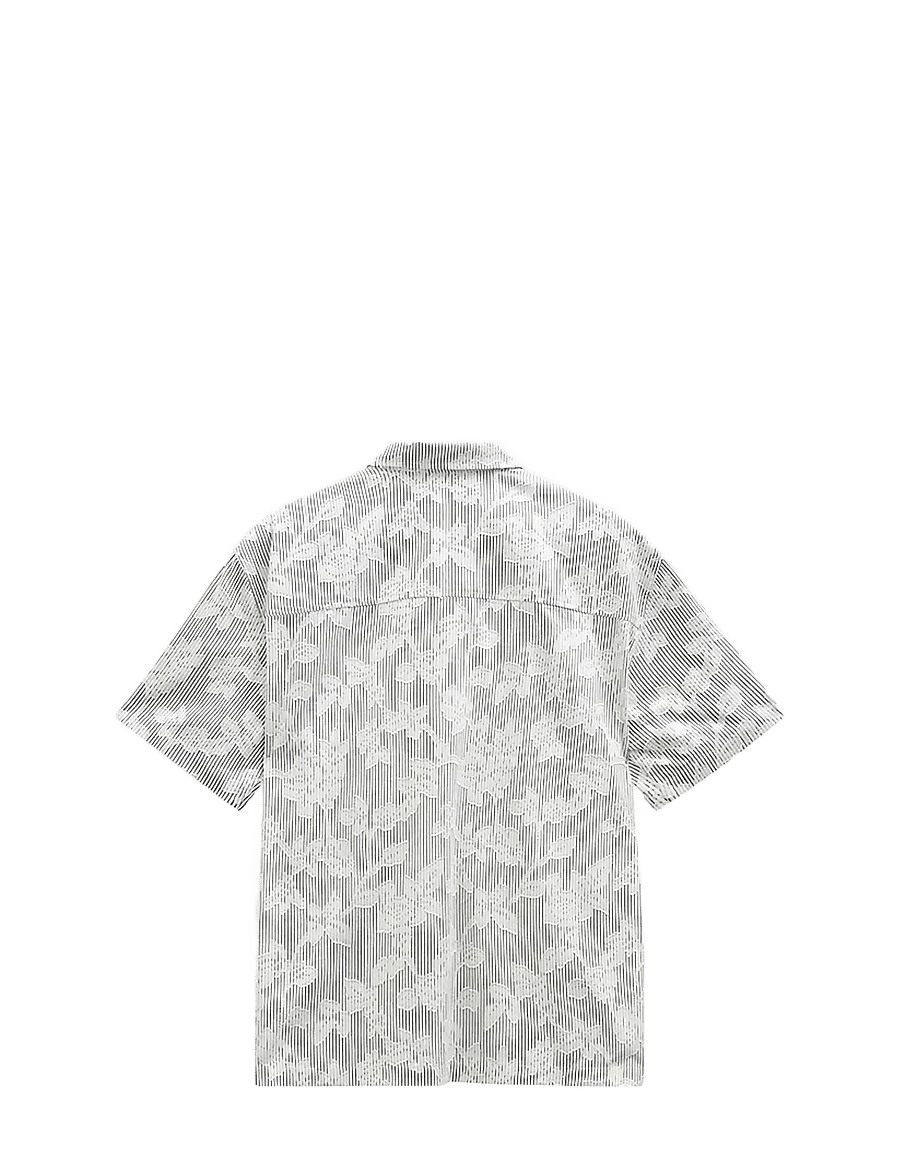 Anerkjendt - AKOTTO JACQ SS SHIRT - kortærmede skjorter - caviar - 1