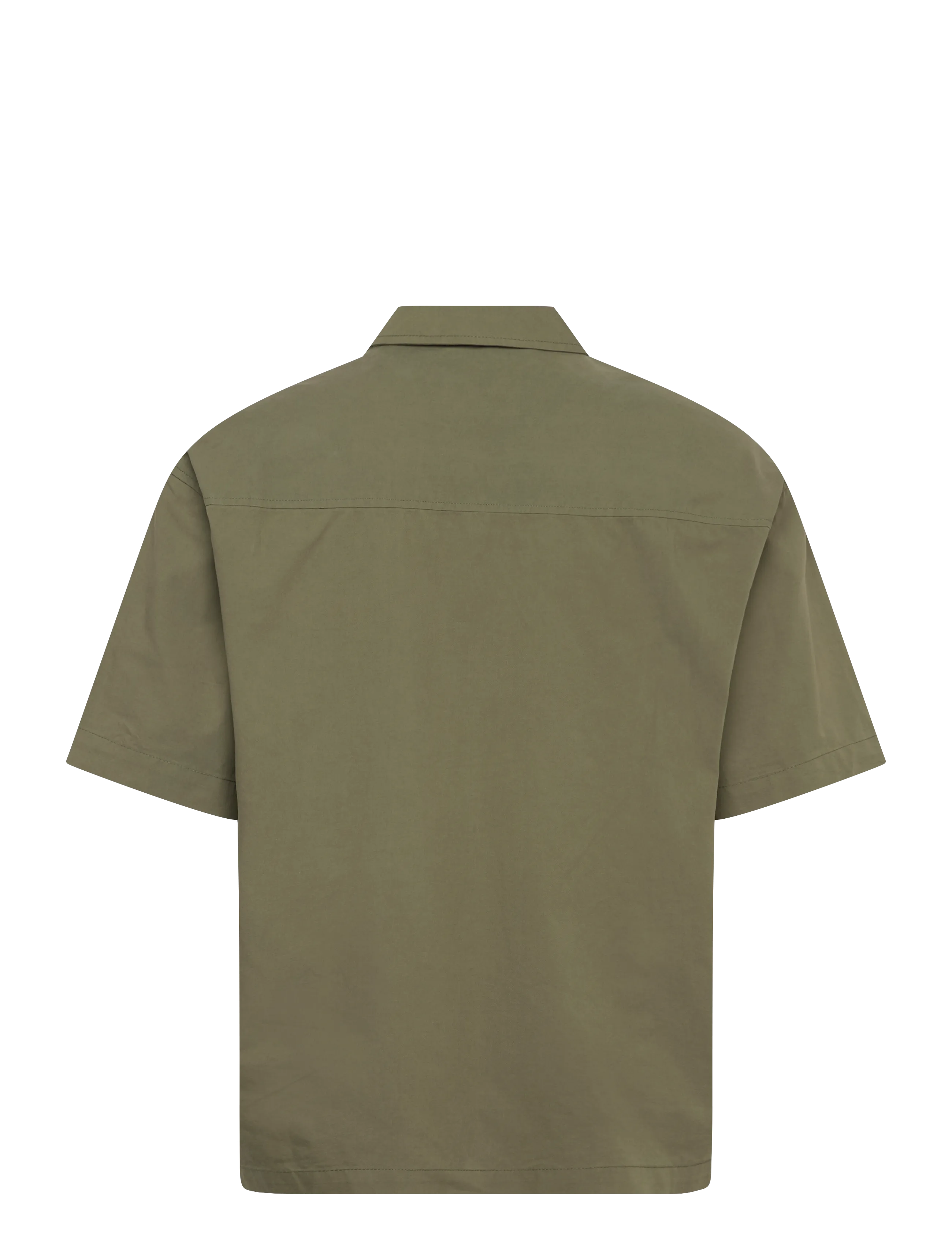 Anerkjendt - AKOTTO COTTON POPLIN SS OVERSHIRT - kollektsioonid - loden green - 3
