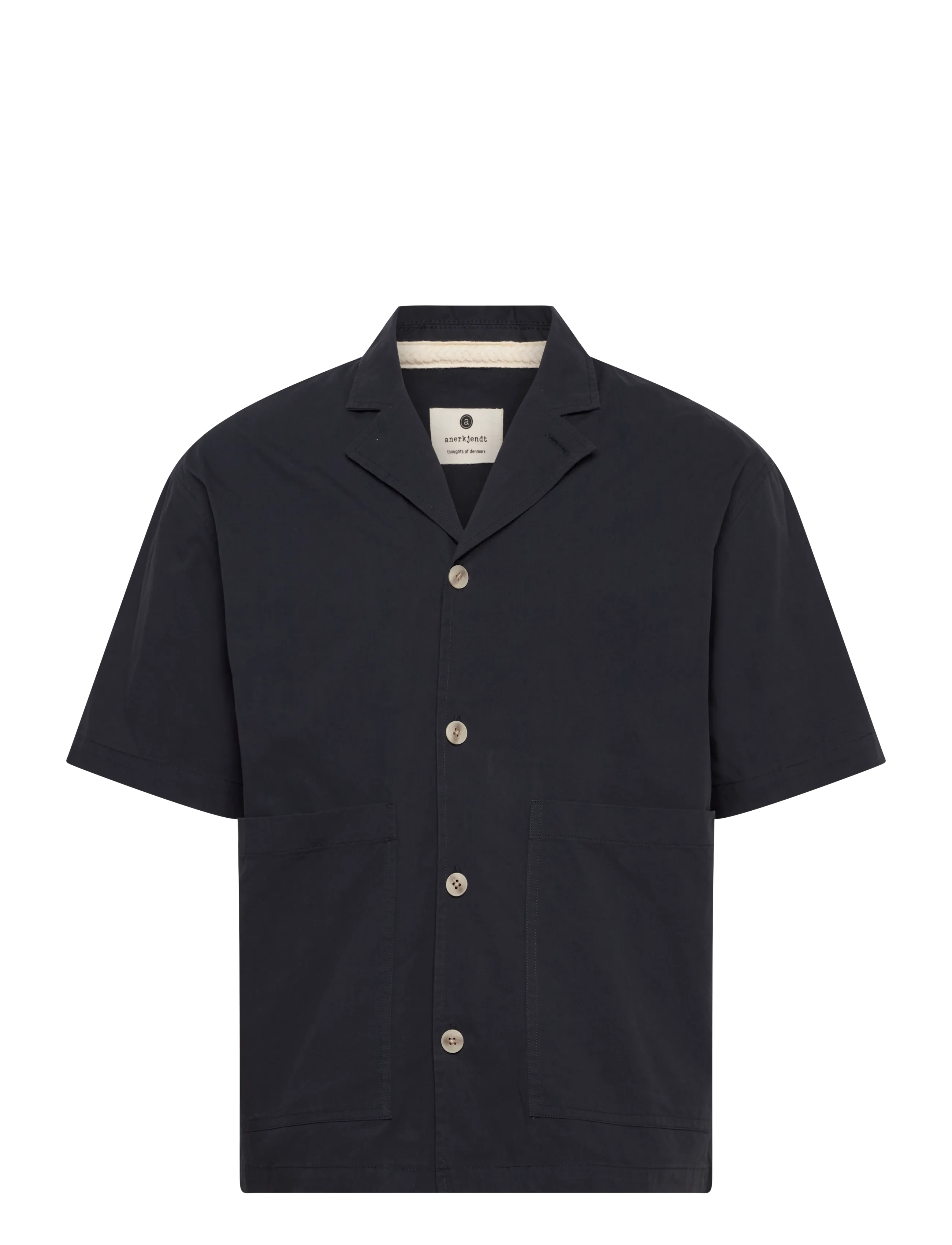 Anerkjendt AKOTTO COTTON POPLIN SS OVERSHIRT - Herbst-Deals - SKY CAPTAIN / navy