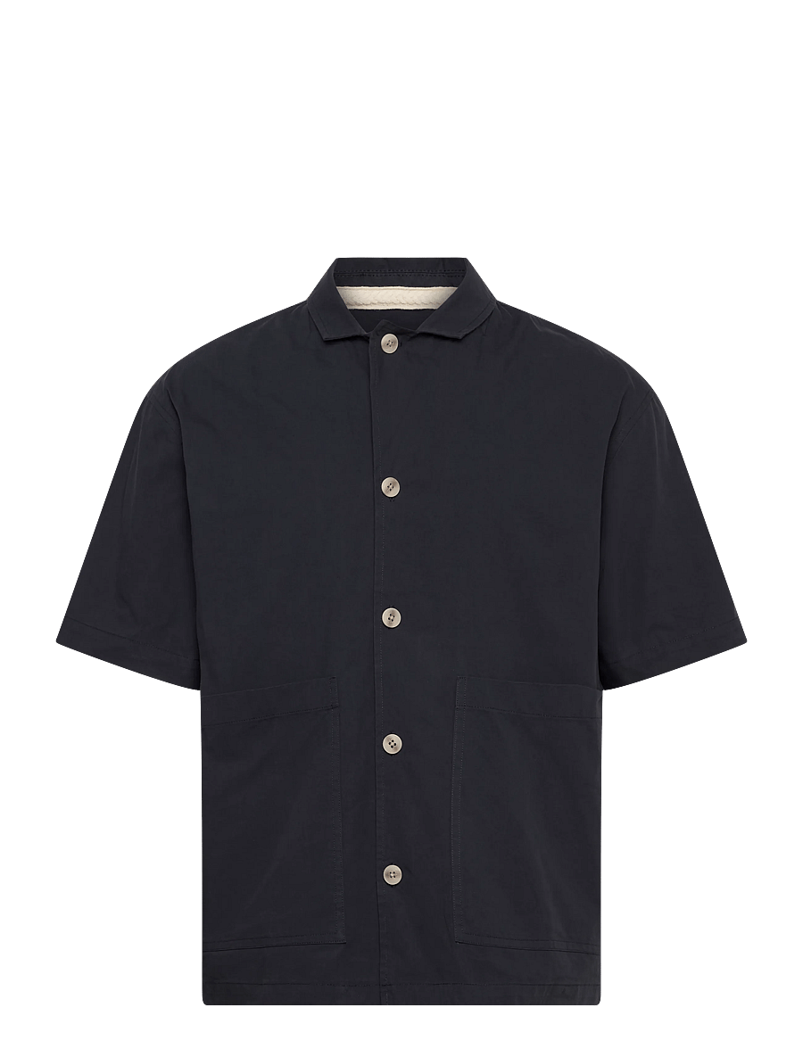 Anerkjendt - AKOTTO COTTON POPLIN SS OVERSHIRT - kollektsioonid - sky captain - 2