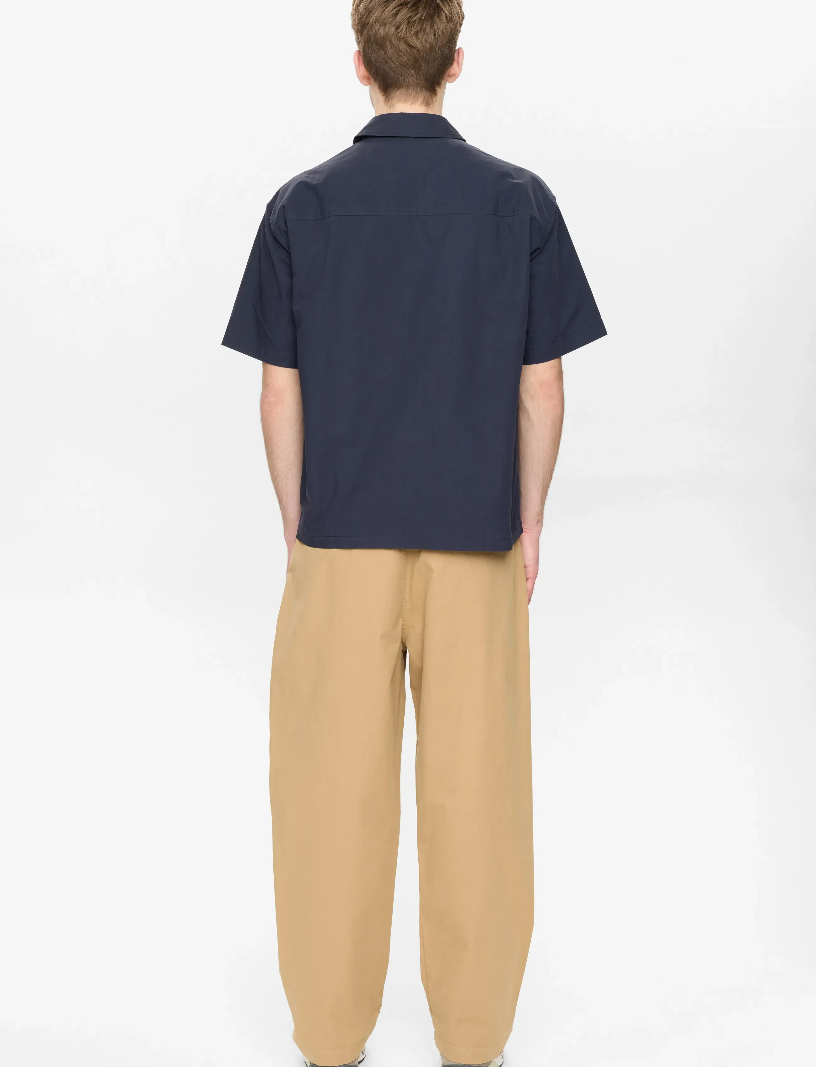 Anerkjendt AKOTTO COTTON POPLIN SS OVERSHIRT - Riided - SKY CAPTAIN / navy