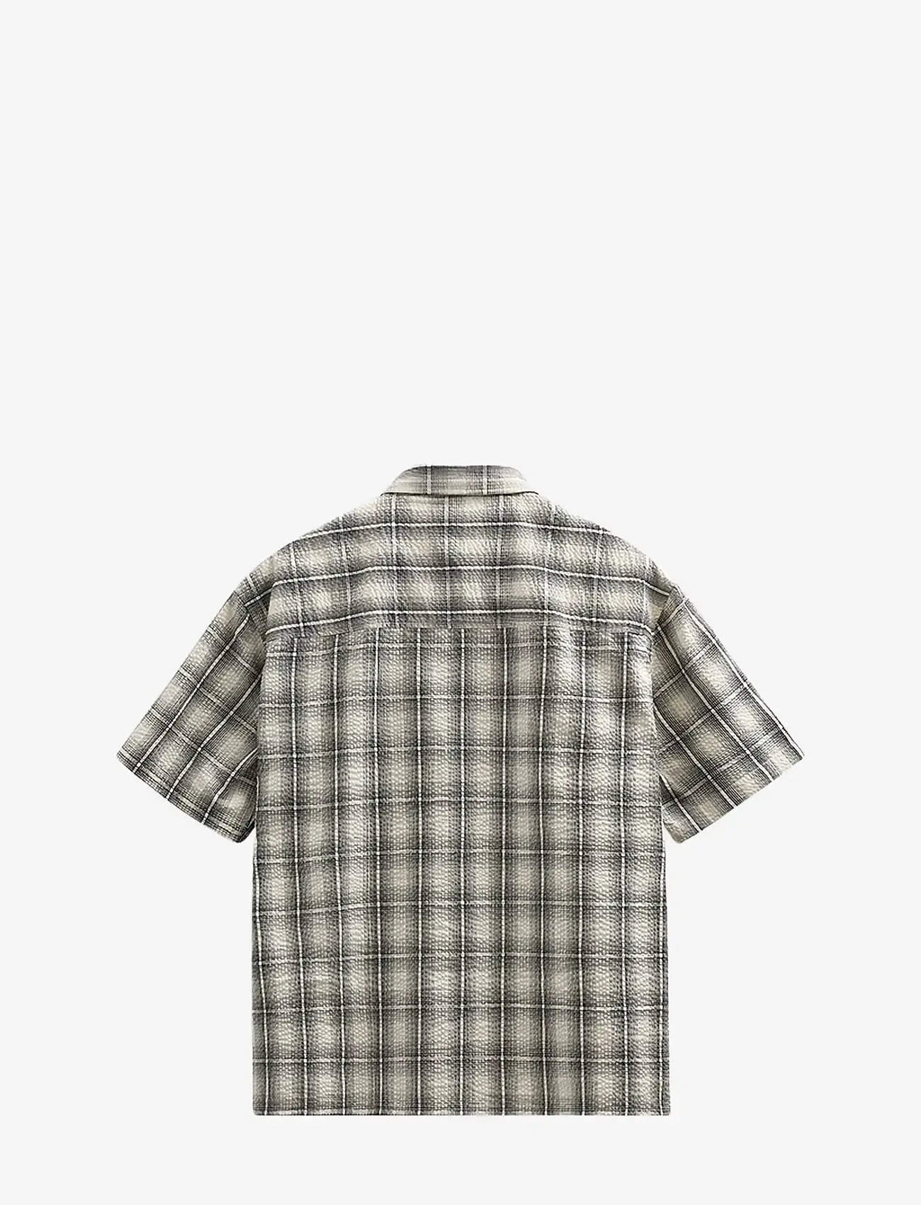 Anerkjendt - AKOTTO SEERSUCKER CHECK SS SHIRT - rutiga skjortor - tofu - 2