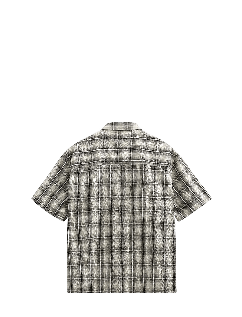 Anerkjendt - AKOTTO SEERSUCKER CHECK SS SHIRT - rutiga skjortor - tofu - 2