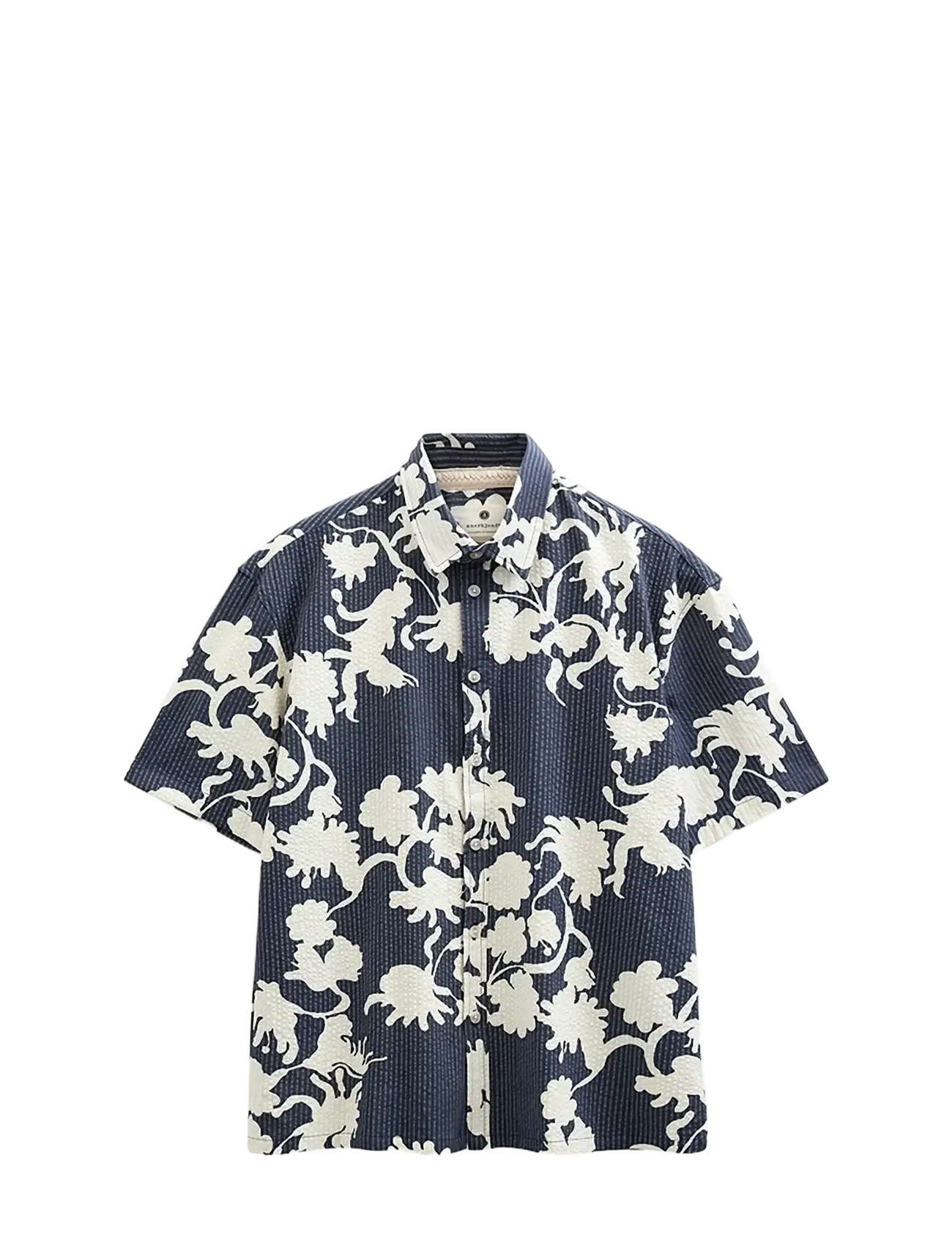 ANERKJENDT Akotto Aop Ss Shirt Navy - XXL - Herren