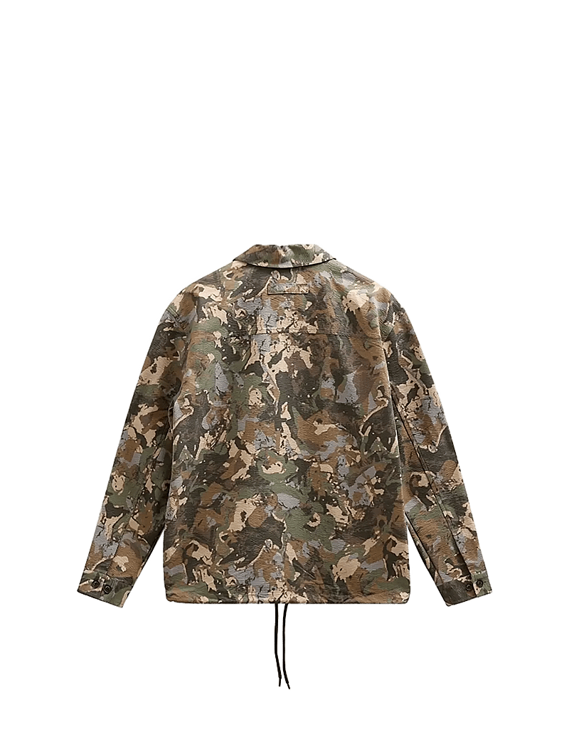 Anerkjendt - AKODIN CAMO TEC OVERSHIRT - forårsjakker - forest night - 1