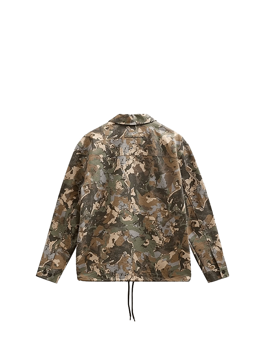 Anerkjendt - AKODIN CAMO TEC OVERSHIRT - frühlingsjacken - forest night - 1