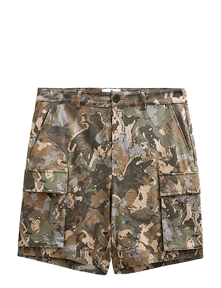 Anerkjendt - AKJAN CAMO TEC SHORTS - lühikesed kargopüksid - forest night - 1