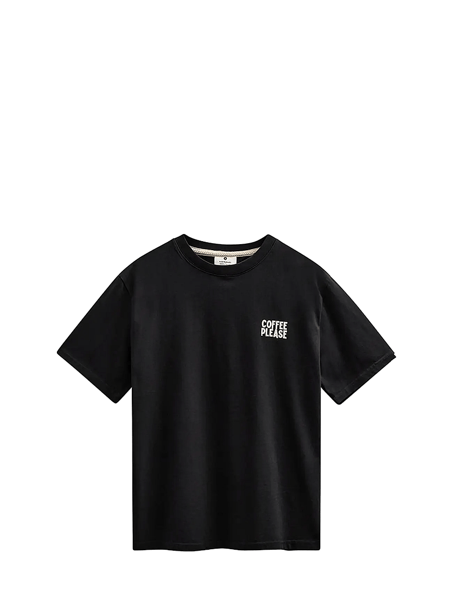 Anerkjendt - AKVILLADS COFFEEPLEASE SS TEE - lühikeste varrukatega t-särgid - caviar - 0