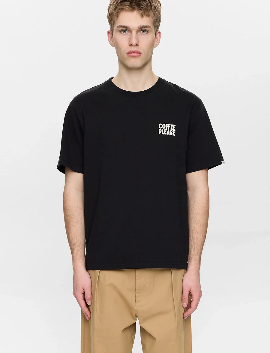 Anerkjendt - AKVILLADS COFFEEPLEASE SS TEE - lühikeste varrukatega t-särgid - caviar - 2