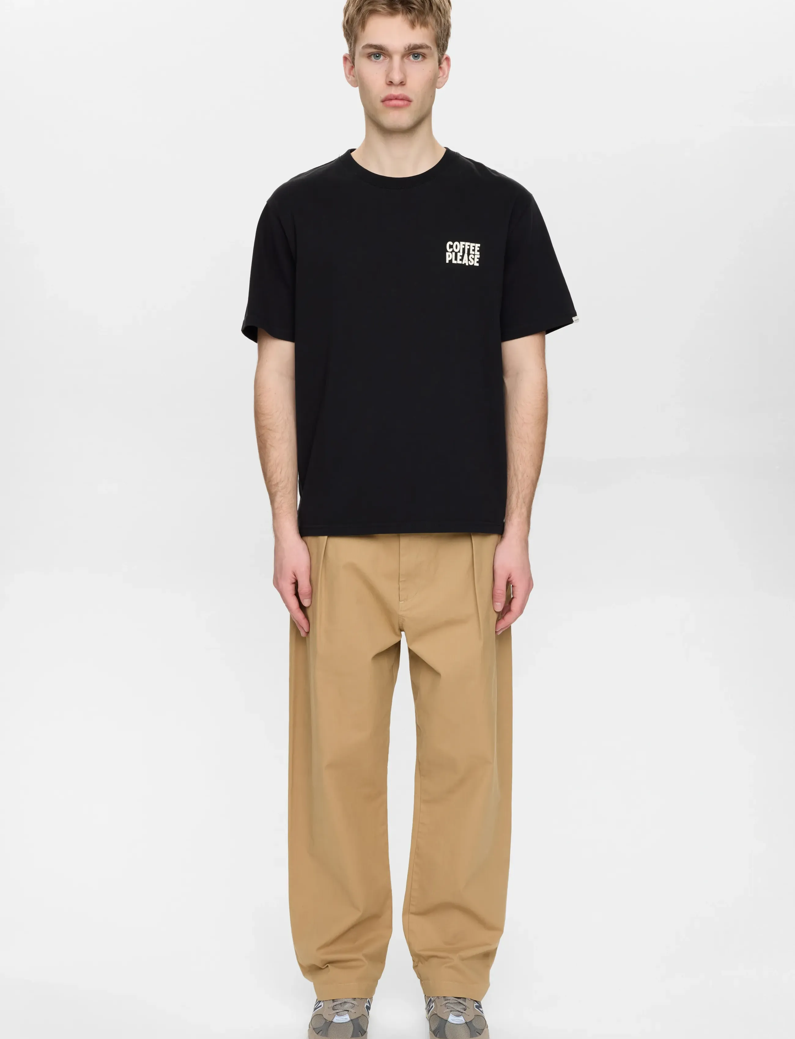 Anerkjendt - AKVILLADS COFFEEPLEASE SS TEE - lühikeste varrukatega t-särgid - caviar - 3