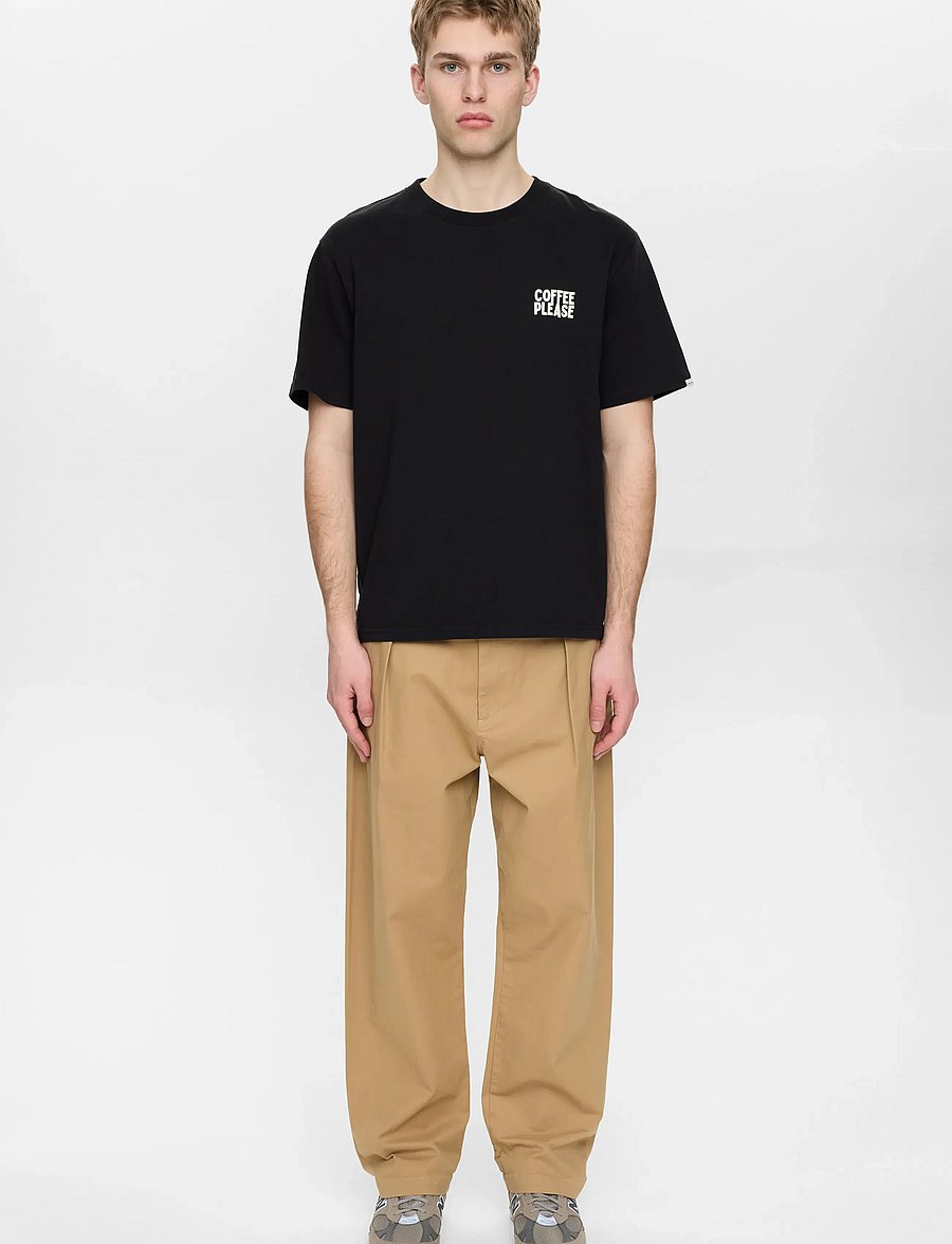 Anerkjendt - AKVILLADS COFFEEPLEASE SS TEE - lühikeste varrukatega t-särgid - caviar - 3