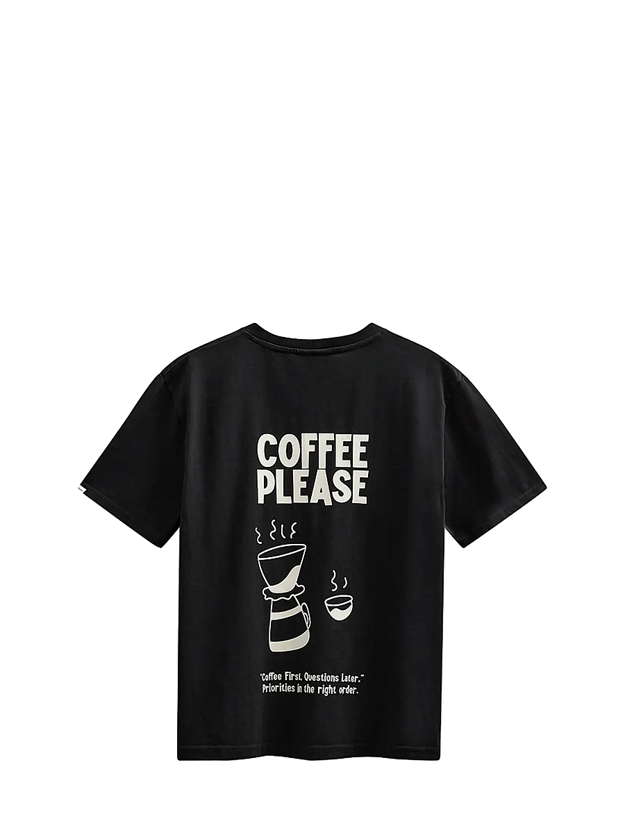 Anerkjendt - AKVILLADS COFFEEPLEASE SS TEE - lühikeste varrukatega t-särgid - caviar - 1