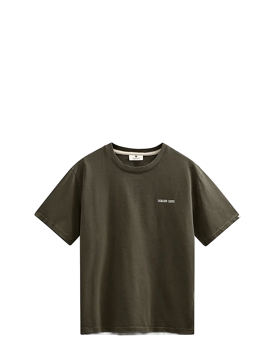 Anerkjendt - AKVILLADS ITALIEN COFFE SS TEE - lühikeste varrukatega t-särgid - forest night - 0