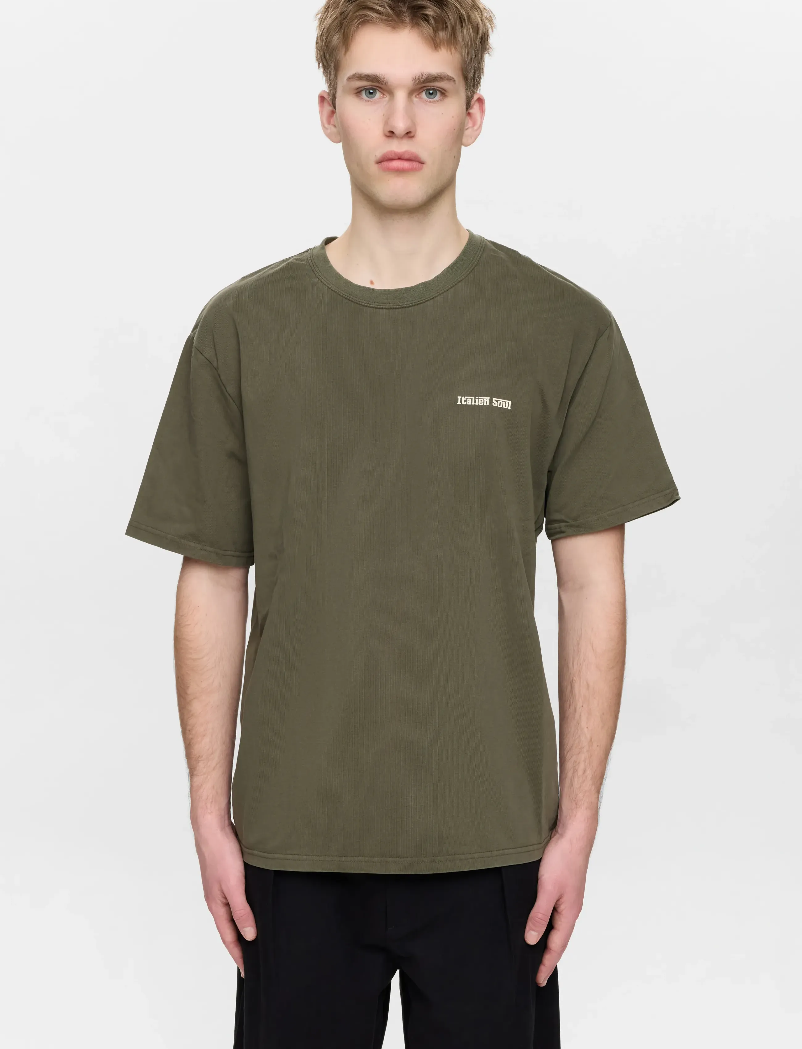 Anerkjendt - AKVILLADS ITALIEN COFFE SS TEE - t-shirts à manches courtes - forest night - 2