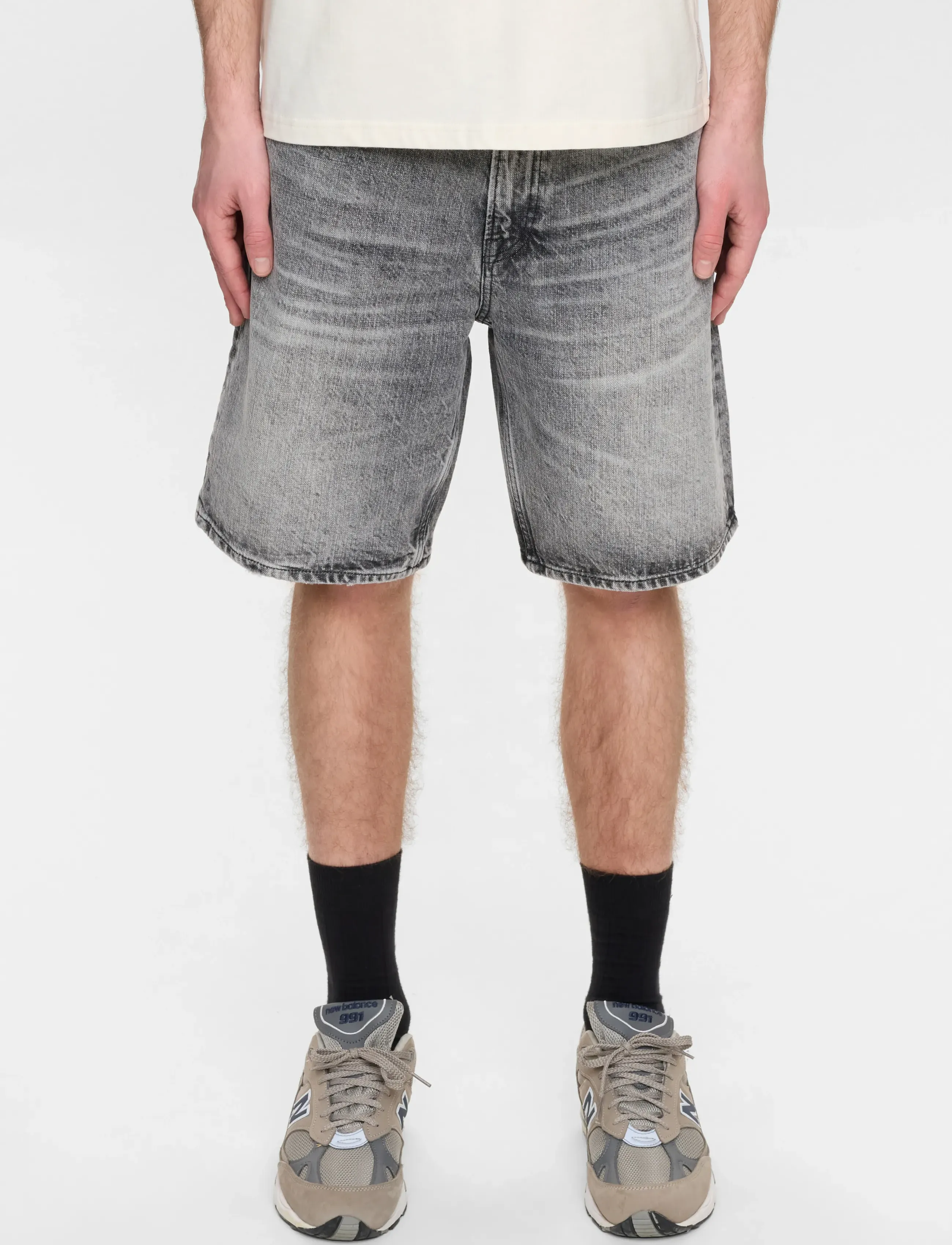 Anerkjendt - AKJONAS SHORTS - 8015 D.G ROCK - jeans shorts - dark grey rock - 3