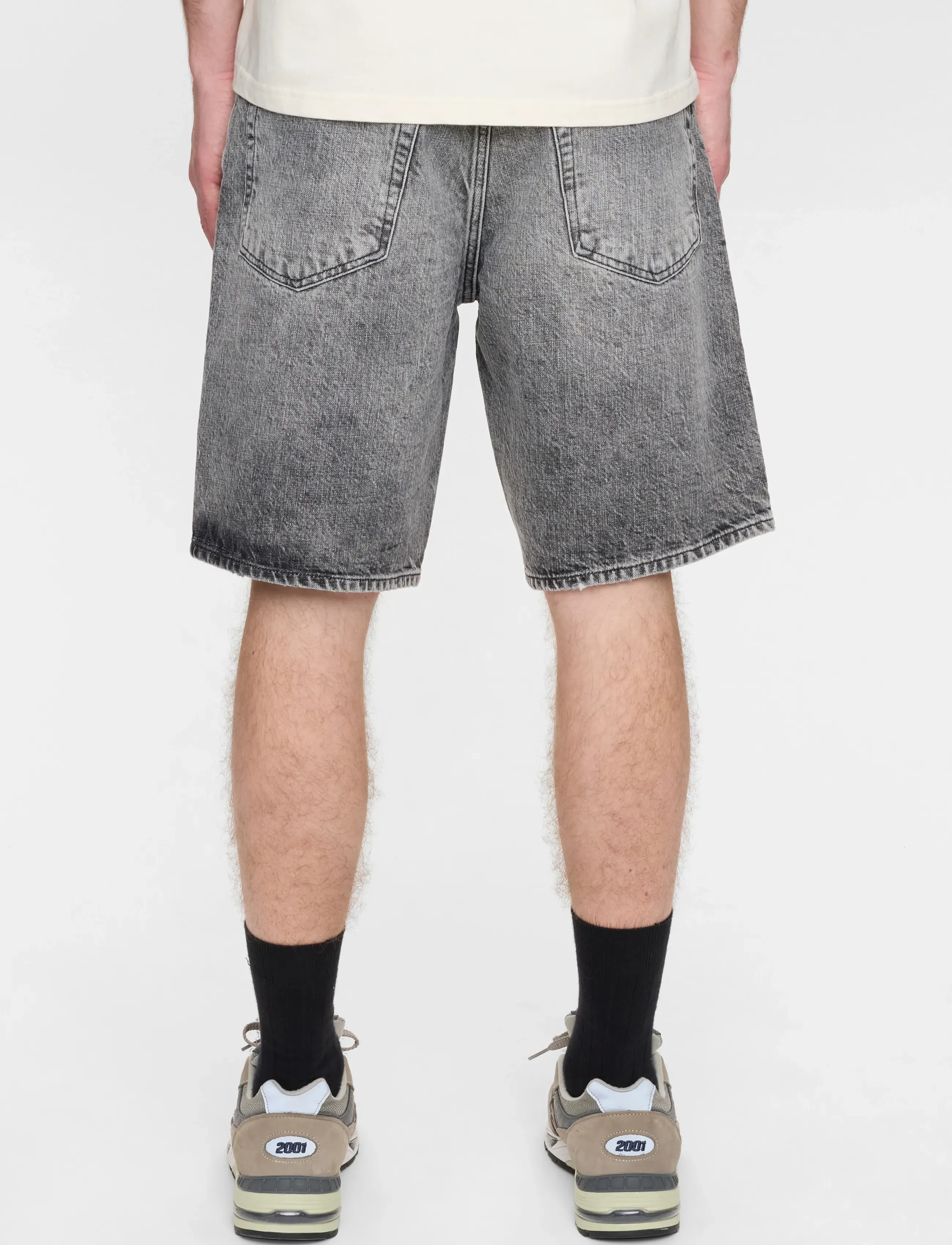 Anerkjendt - AKJONAS SHORTS - 8015 D.G ROCK - jorts - dark grey rock - 5