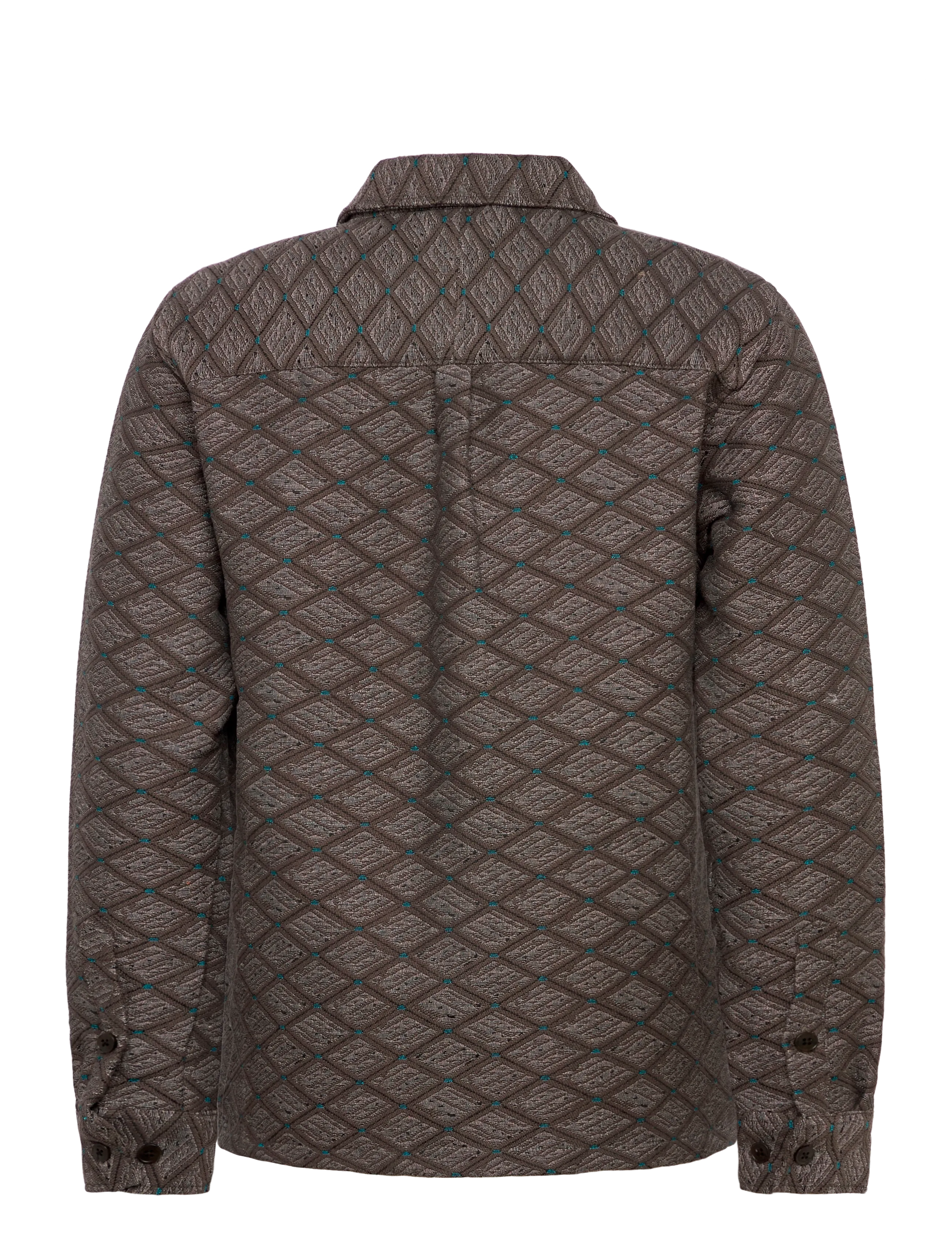 Anerkjendt - AKOSCAR JACQUARD1 OVERSHIRT - kollektsioonid - granite gray - 1