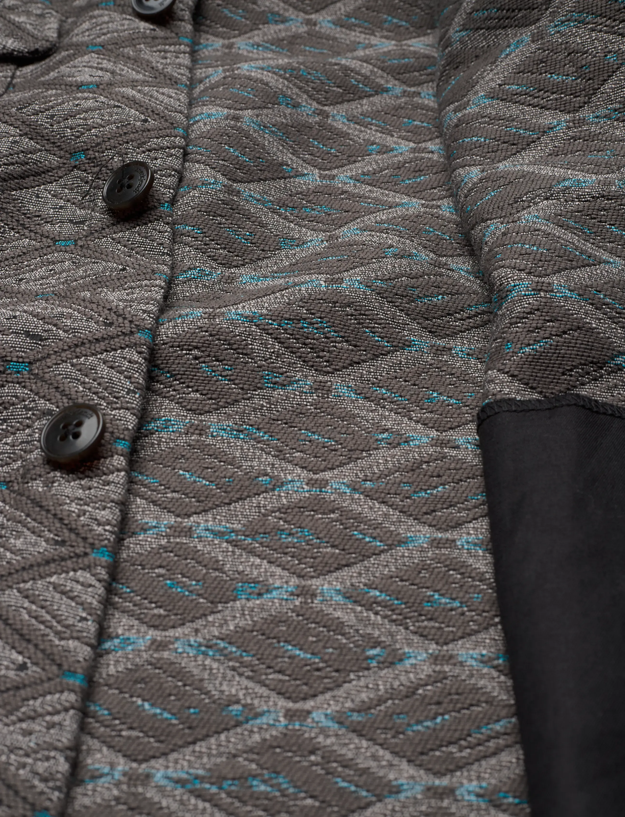 Anerkjendt - AKOSCAR JACQUARD1 OVERSHIRT - kollektsioonid - granite gray - 4