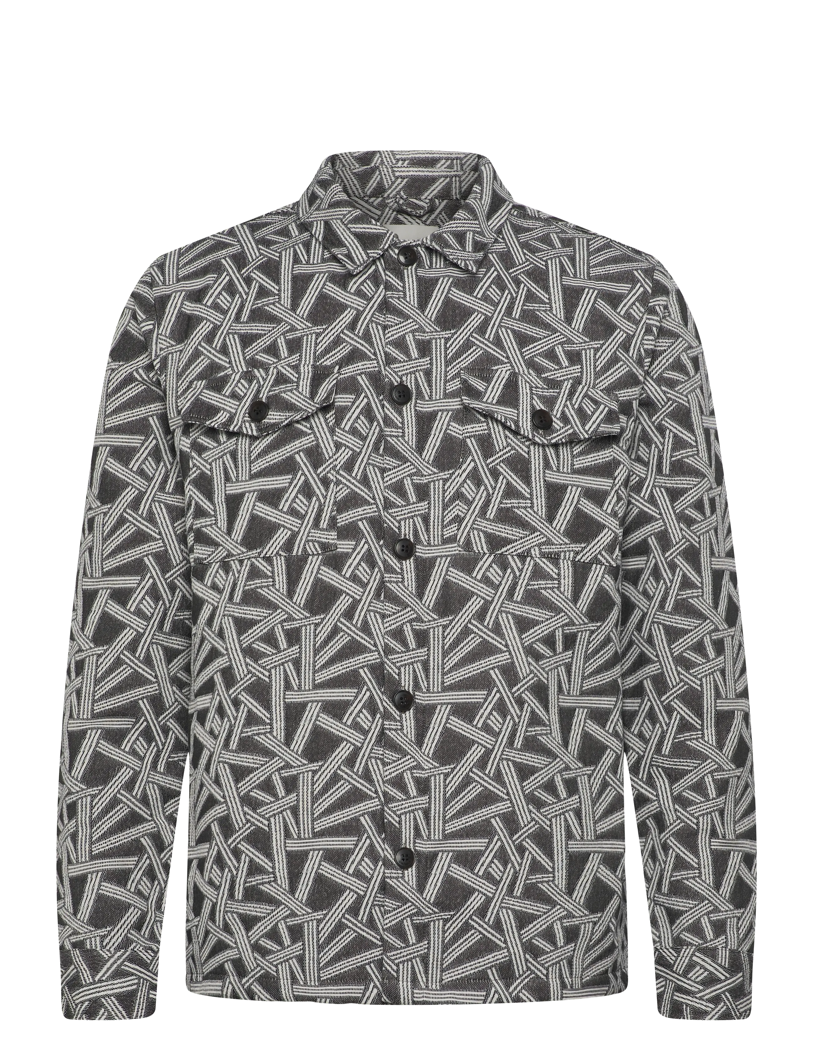 Anerkjendt AKOSCAR JACQUARD2 OVERSHIRT - Voir tout - GLACIER GRAY / grey