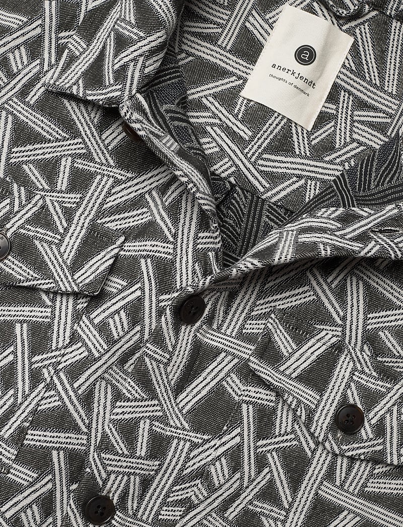 Anerkjendt - AKOSCAR JACQUARD2 OVERSHIRT - kollektionen - glacier gray - 2