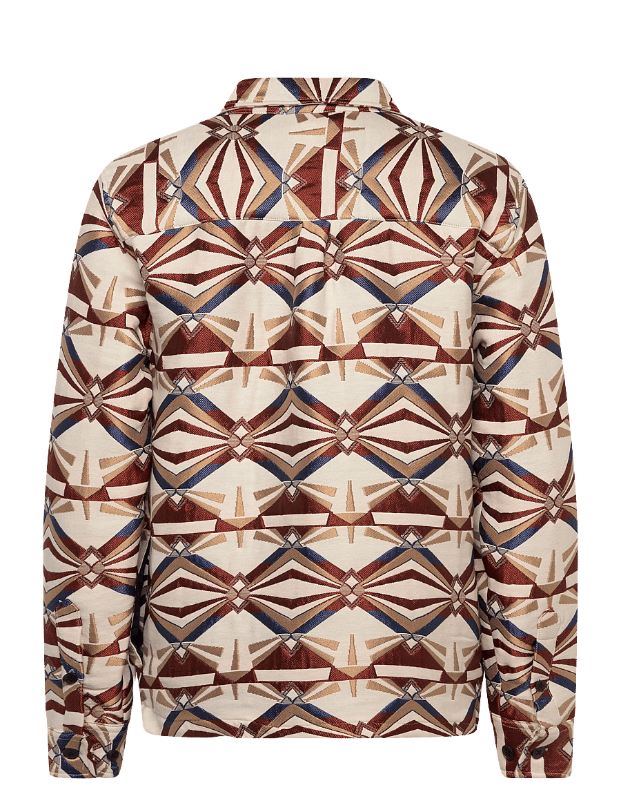 Anerkjendt - AKOSCAR JACQUARD4 OVERSHIRT - overshirts - chili oil - 1