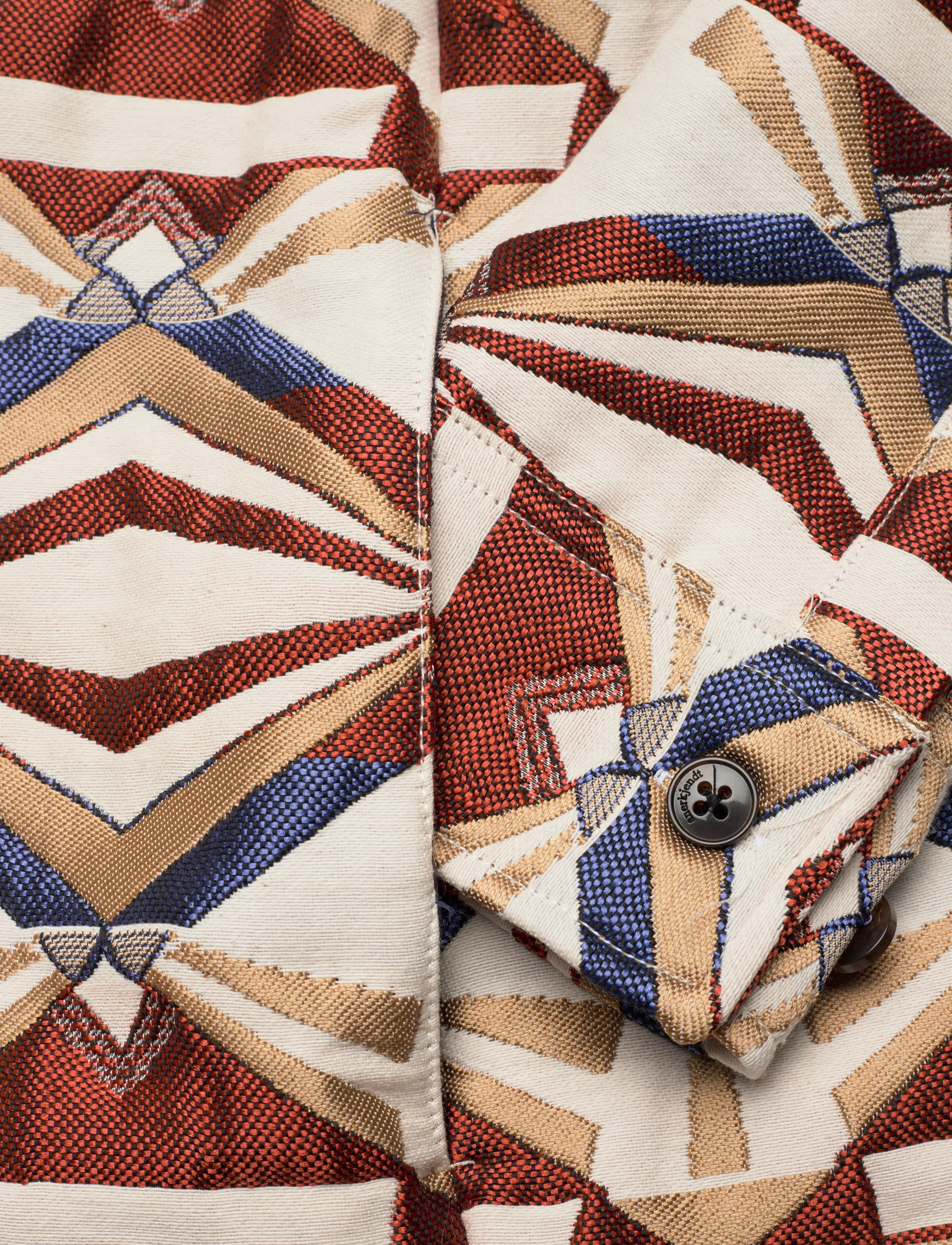Anerkjendt - AKOSCAR JACQUARD4 OVERSHIRT - overshirts - chili oil - 3