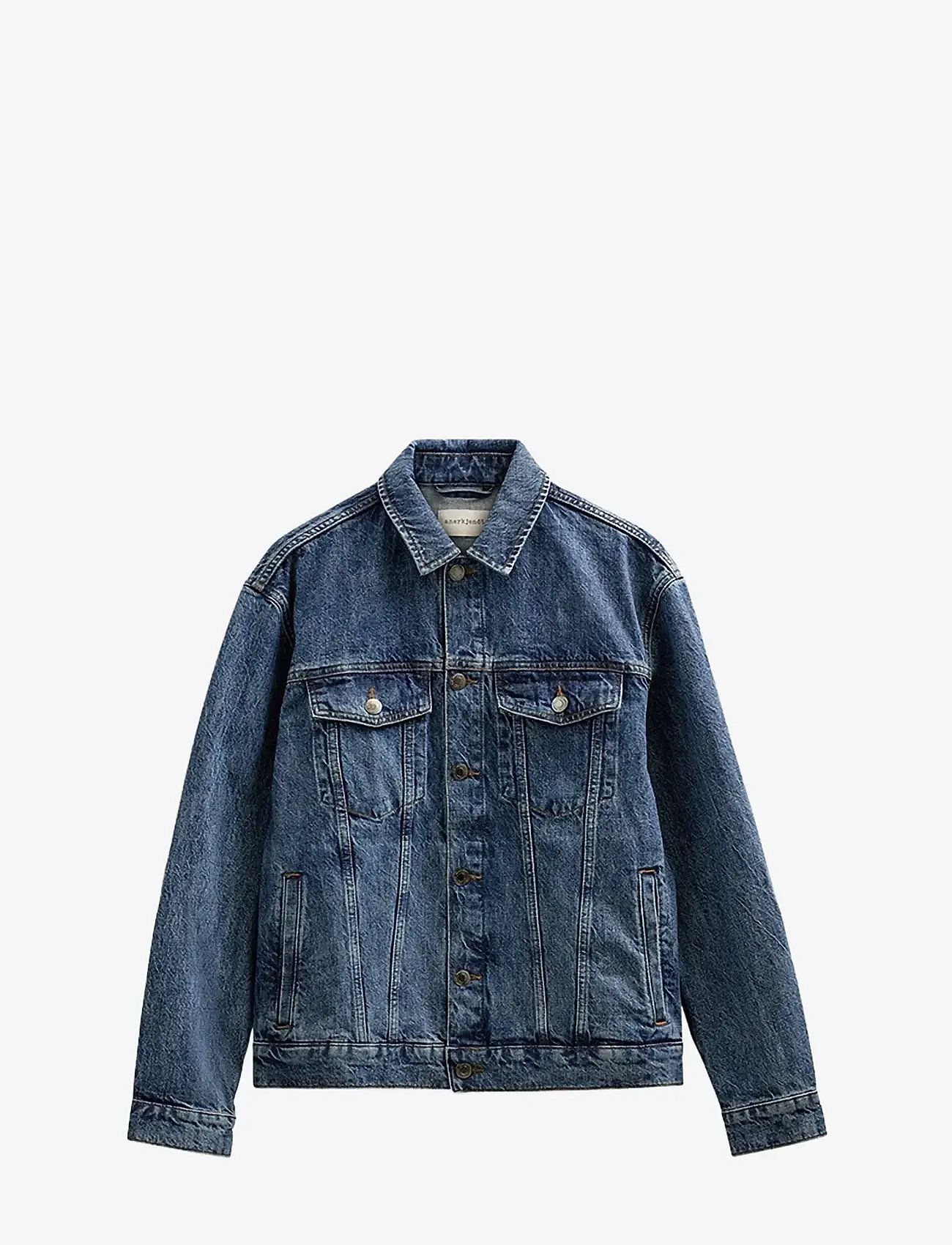 Anerkjendt - AKKARSTEN DENIM JACKET - 8007 C.B - ungefütterte denimjacken - classic blue - 0