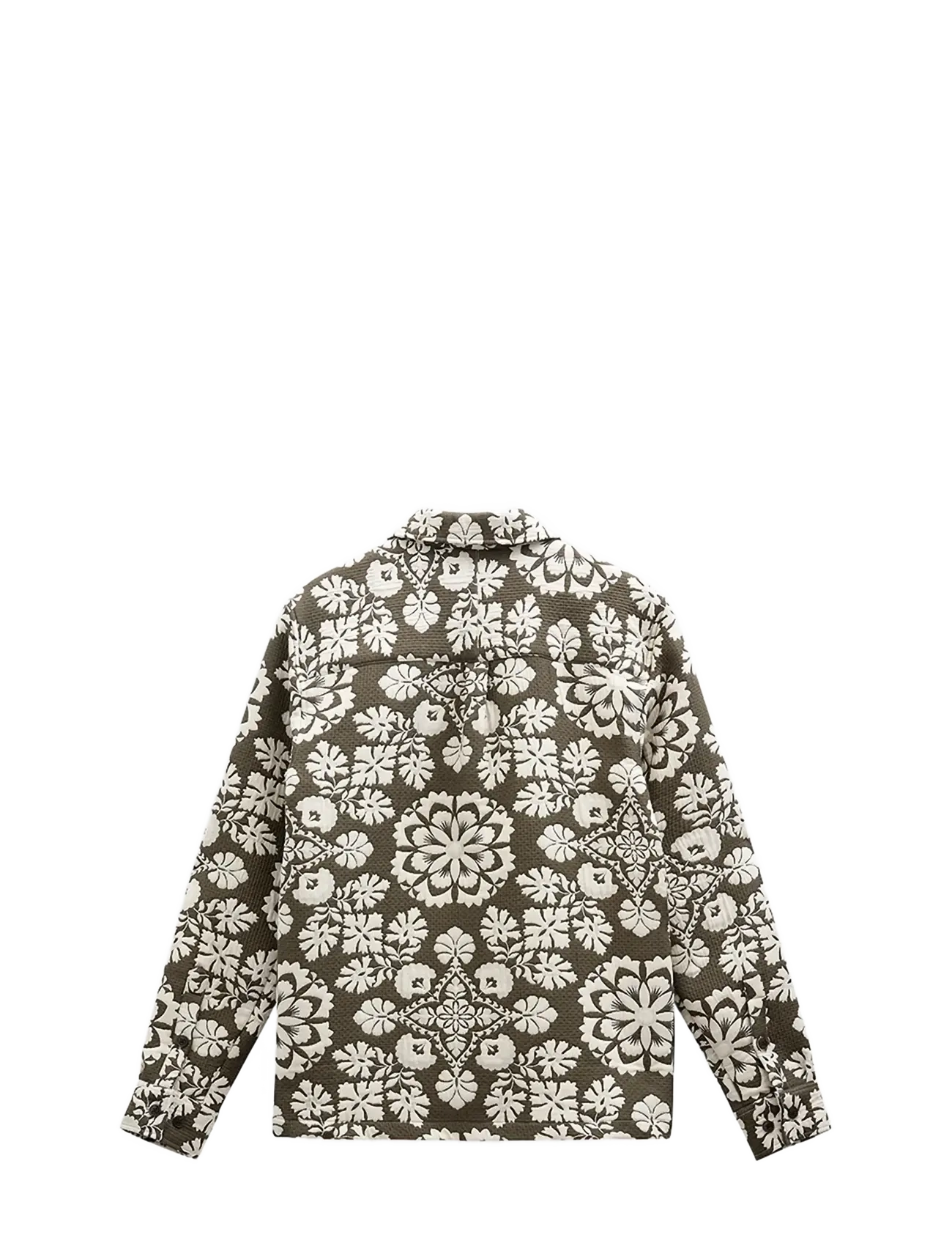 Anerkjendt - AKOSCAR FLOWER JACQ OVERSHIRT - kollektionen - forest night - 1