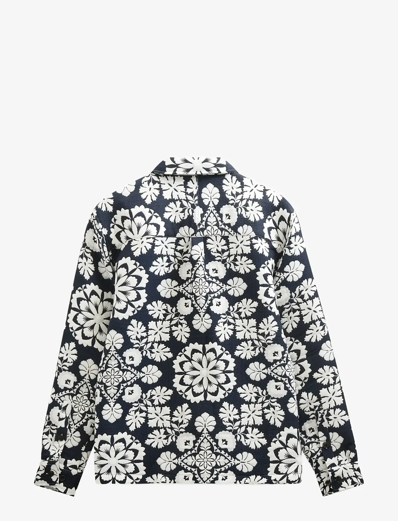 Anerkjendt - AKOSCAR FLOWER JACQ OVERSHIRT - kollektsioonid - sky captain - 1