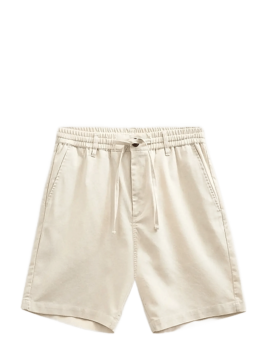 Anerkjendt - AKJAMES COT/LINEN/VIS ELA SHORTS - casual shorts - brown rice melange - 1
