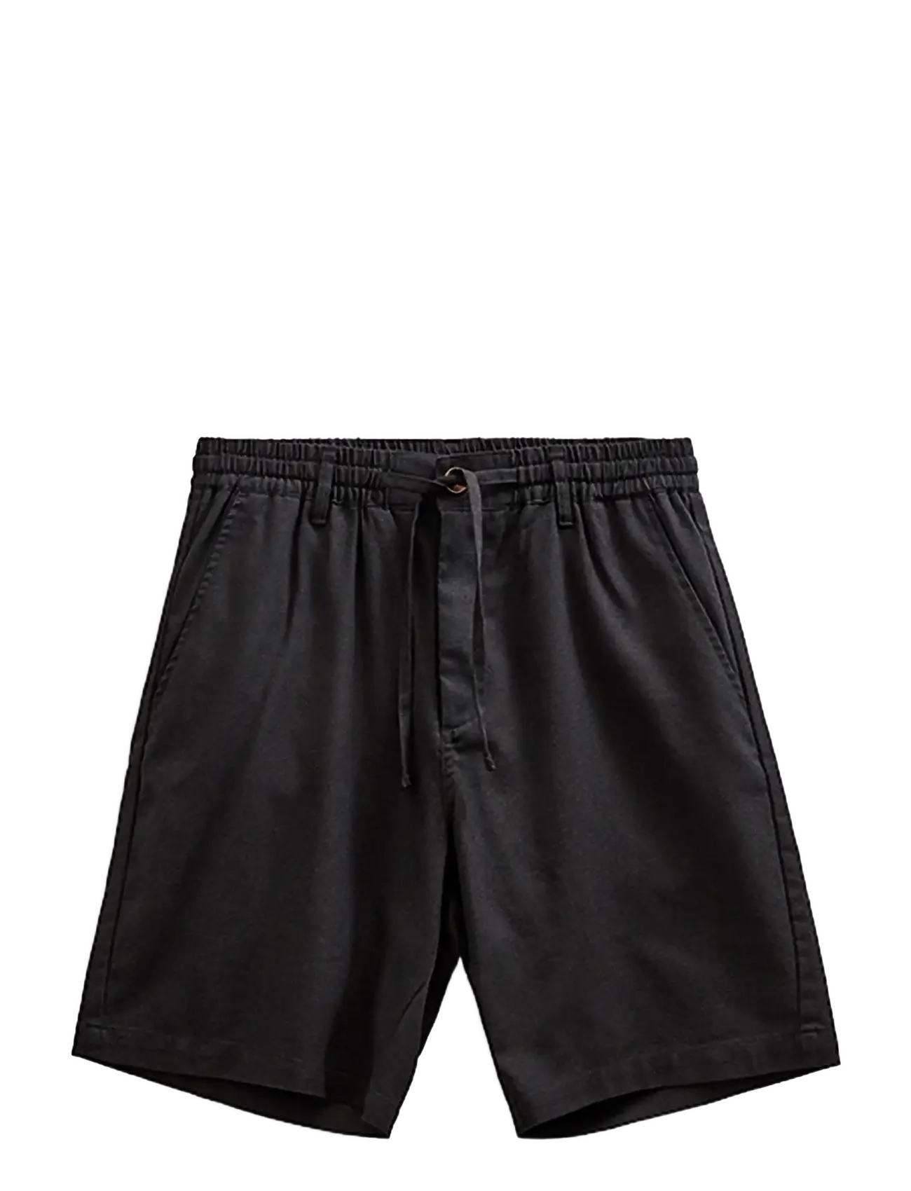 Anerkjendt AKJAMES COT/LINEN/VIS ELA SHORTS - Anerkjendt - CAVIAR / black
