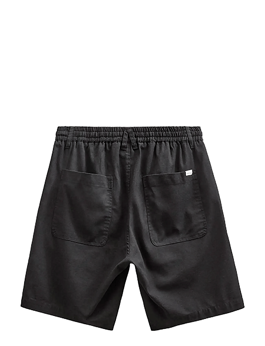 Anerkjendt - AKJAMES COT/LINEN/VIS ELA SHORTS - casual shorts - caviar - 1
