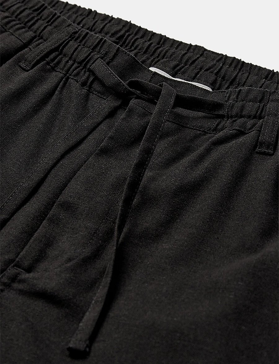 Anerkjendt - AKJAMES COT/LINEN/VIS ELA SHORTS - casual shorts - caviar - 2