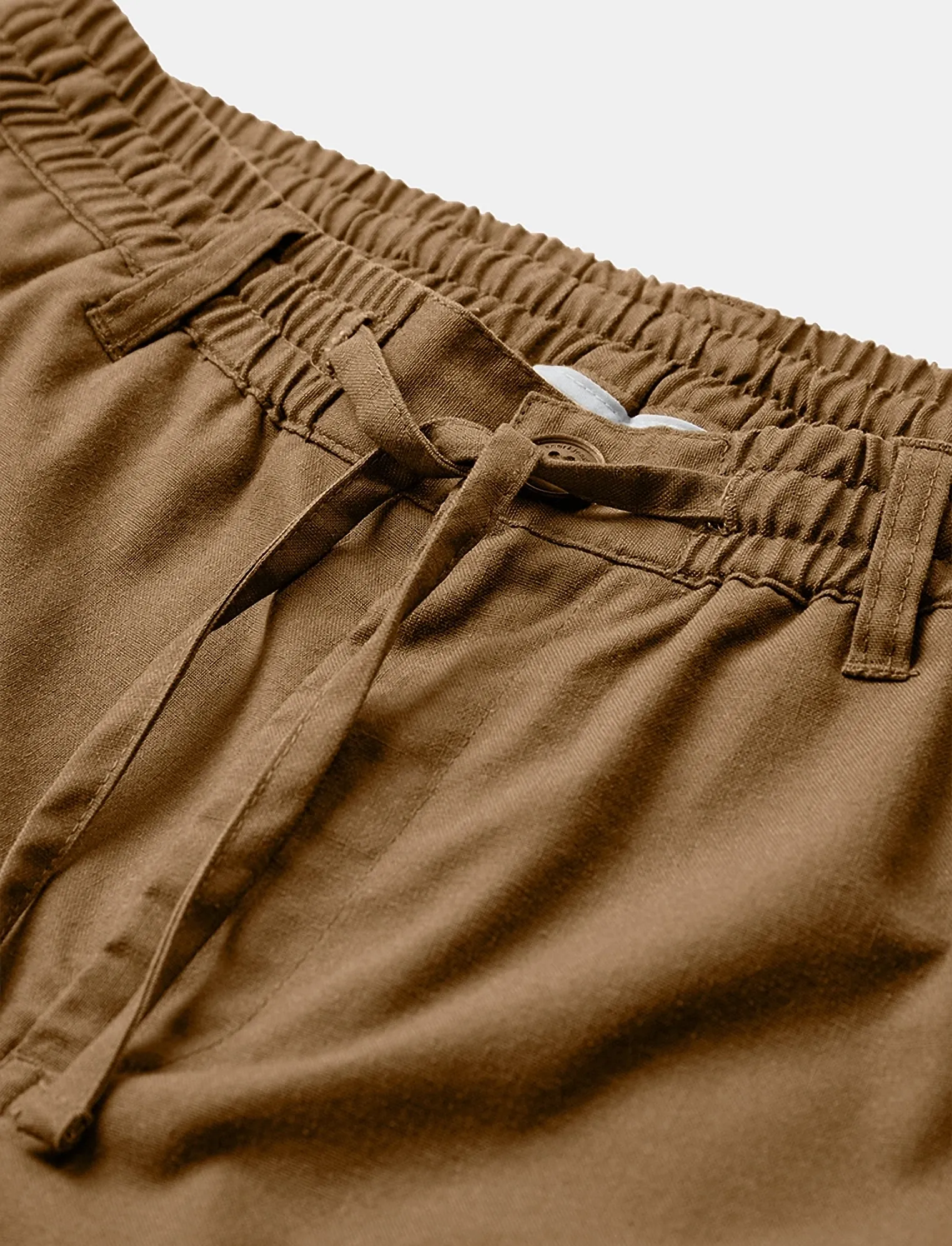 Anerkjendt - AKJAMES COT/LINEN/VIS ELA SHORTS - casual shorts - teak - 2