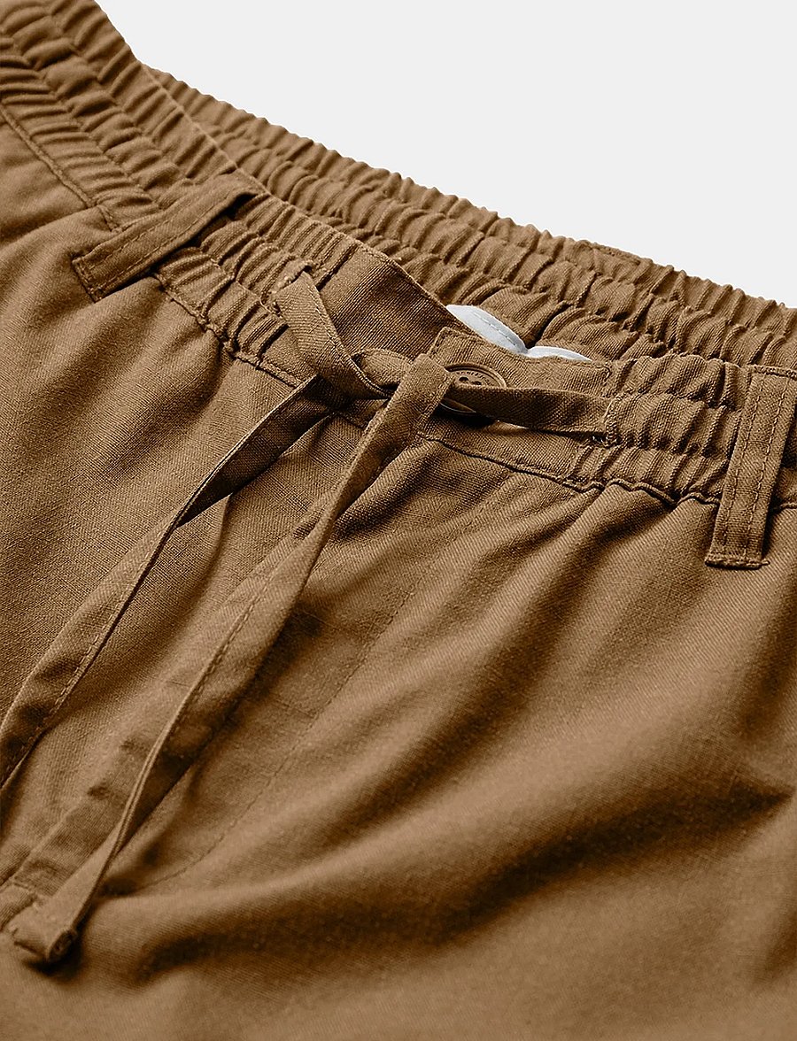 Anerkjendt - AKJAMES COT/LINEN/VIS ELA SHORTS - casual shorts - teak - 2