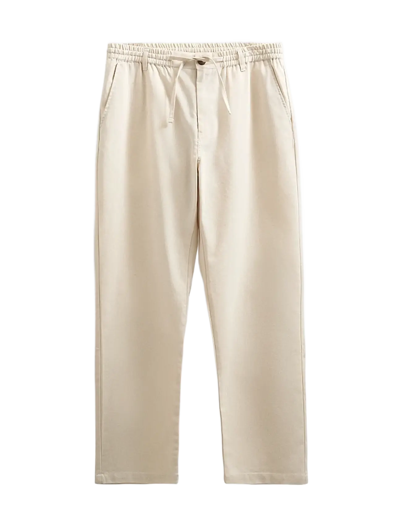 Anerkjendt AKJAN COT/LINEN/VIS ELA PANTS - Tøj - BROWN RICE MELANGE / beige