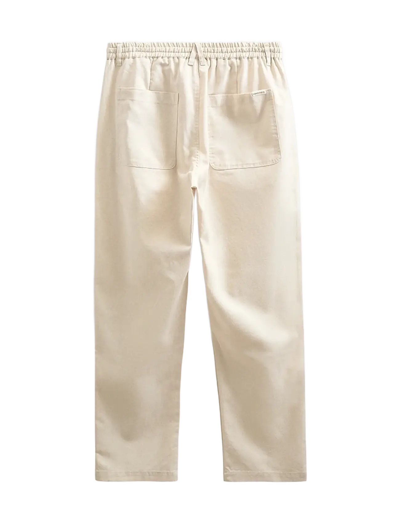 Anerkjendt - AKJAN COT/LINEN/VIS ELA PANTS - leinenhosen - brown rice melange - 1