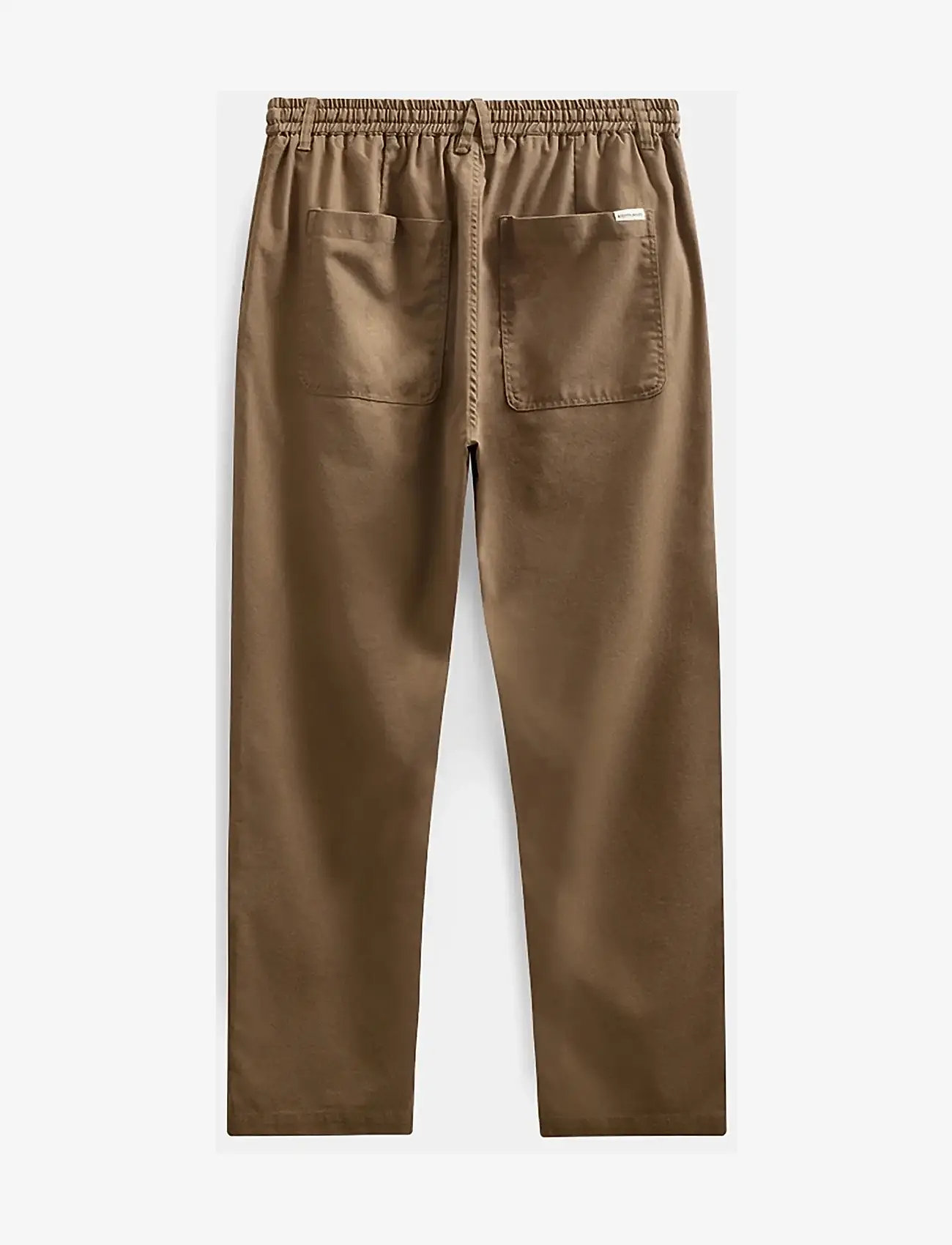 Anerkjendt - AKJAN COT/LINEN/VIS ELA PANTS - hørbukser - teak - 1