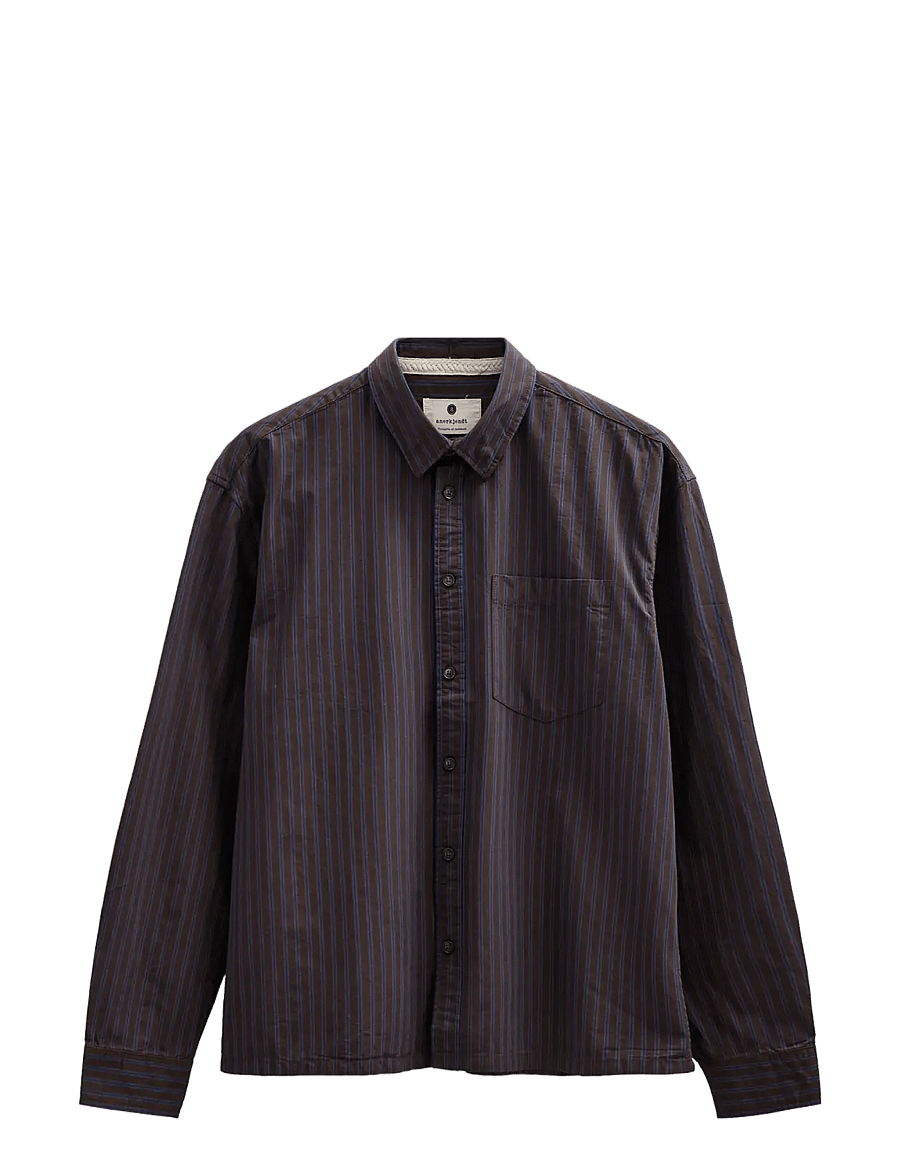 Anerkjendt - AKOTTO POPLIN STRIPE LS SHIRT - freizeithemden - delicioso - 1