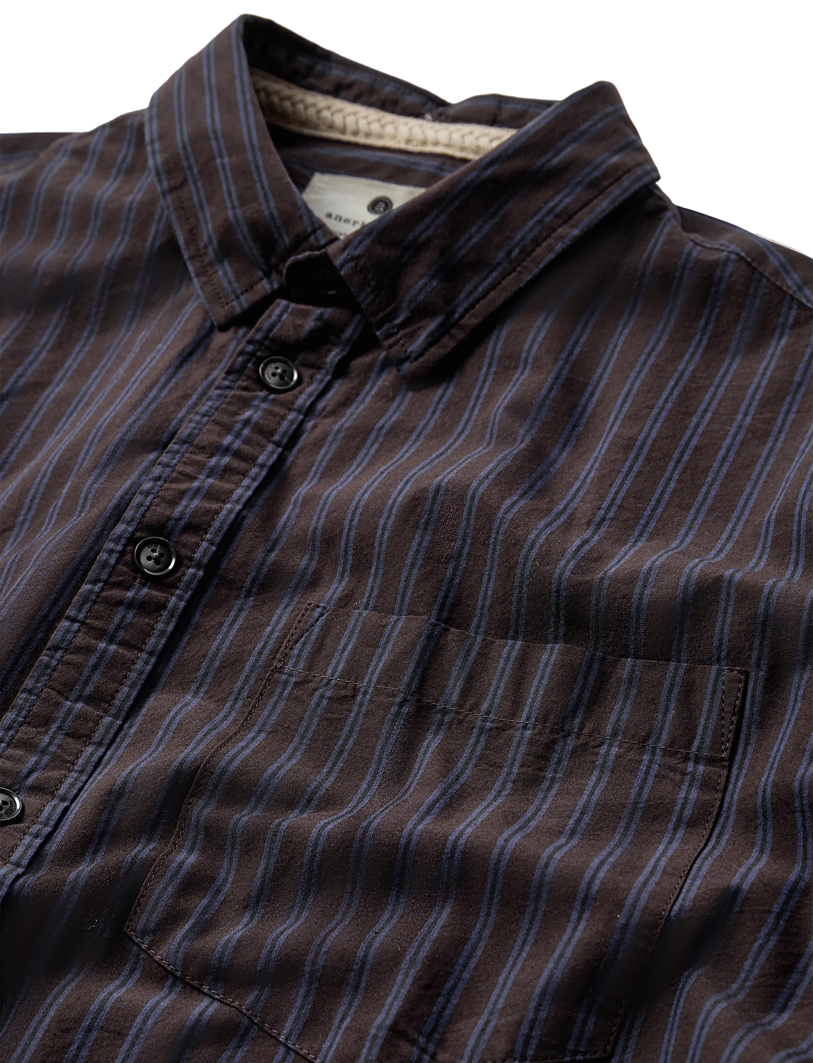 Anerkjendt - AKOTTO POPLIN STRIPE LS SHIRT - casual skjorter - delicioso - 4