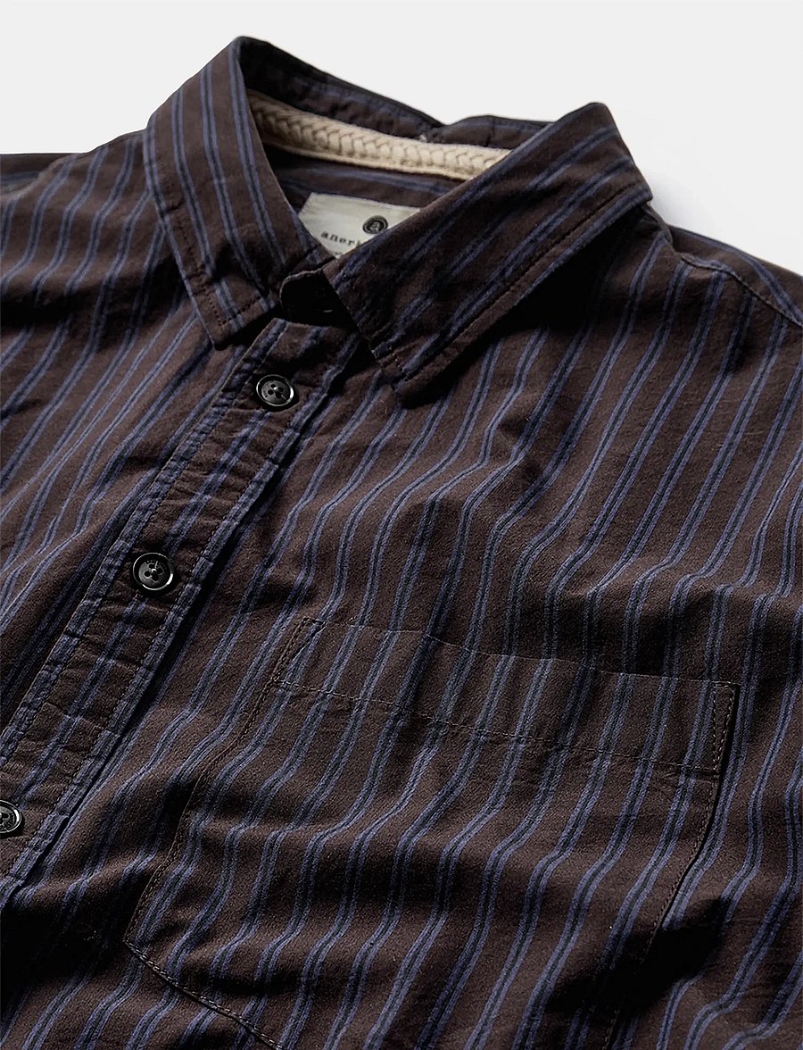 Anerkjendt - AKOTTO POPLIN STRIPE LS SHIRT - delicioso - 4