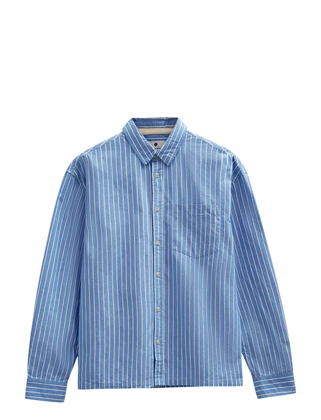 Anerkjendt AKOTTO POPLIN STRIPE LS SHIRT - Casual shirts - LIGHT BLUE / blue
