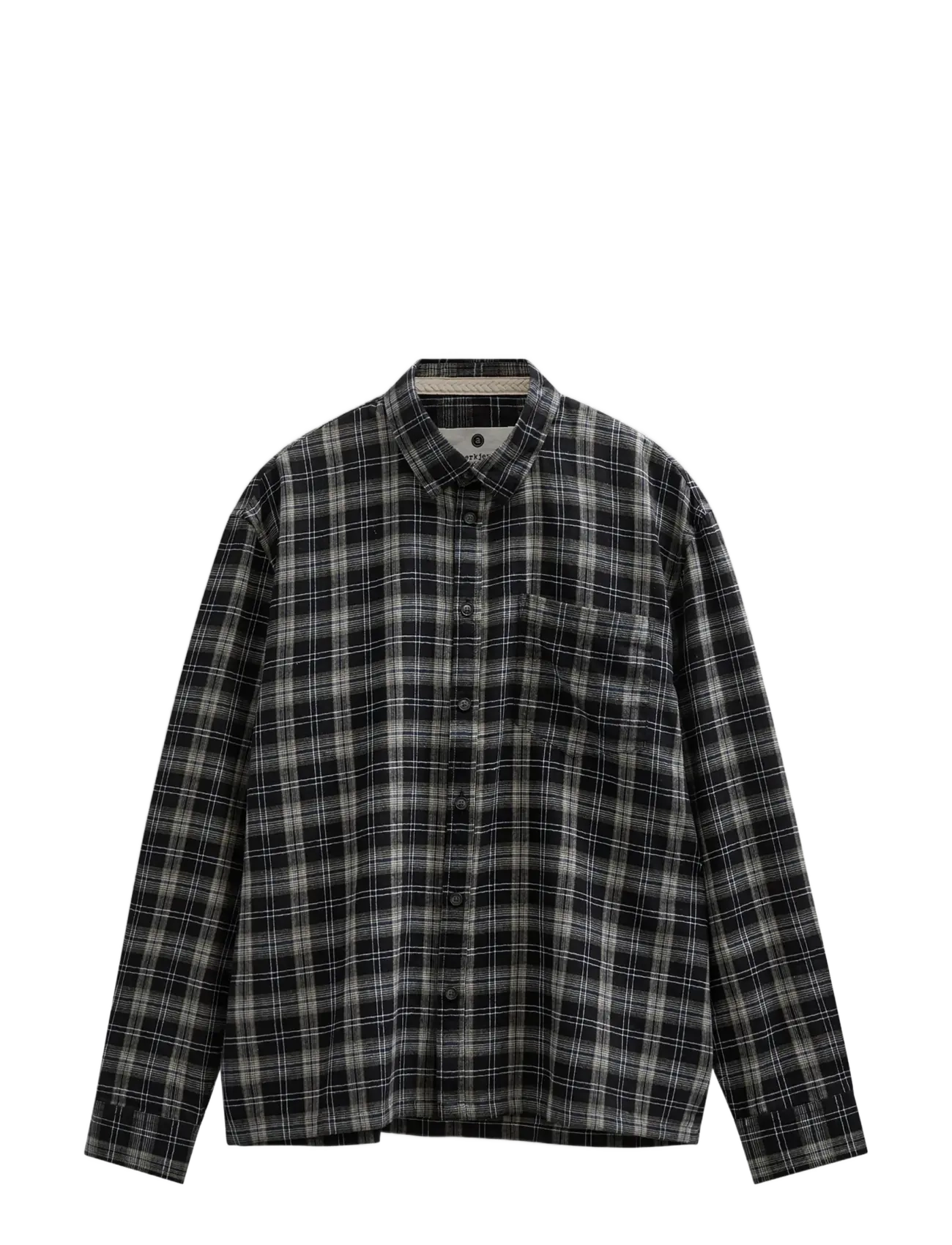 Anerkjendt - AKOTTO FLANNEL CHECK LS SHIRT - flanell-hemden - caviar - 1